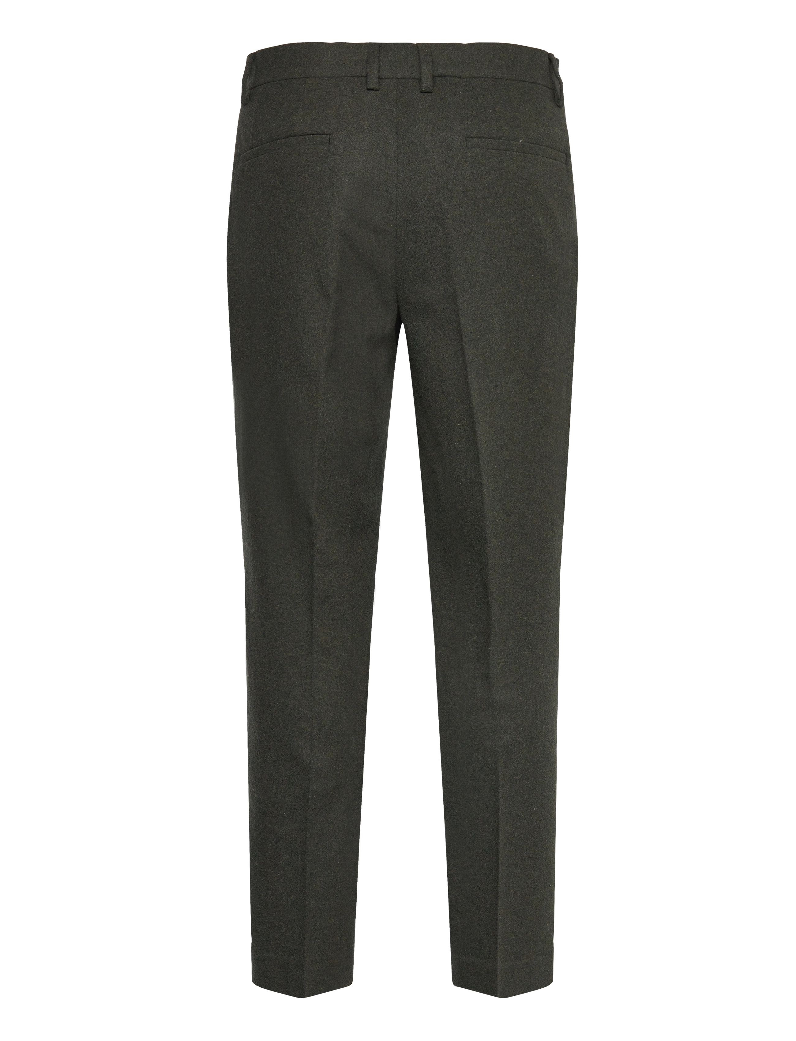 Lindbergh - Flannel wool blend formal pant - herren - dk army mel - 1