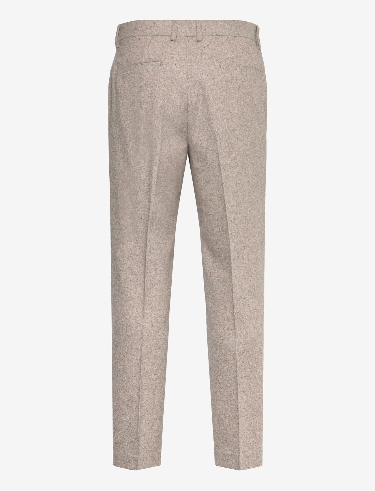Lindbergh - Flannel wool blend formal pant - habitbukser - dk sand mel - 2