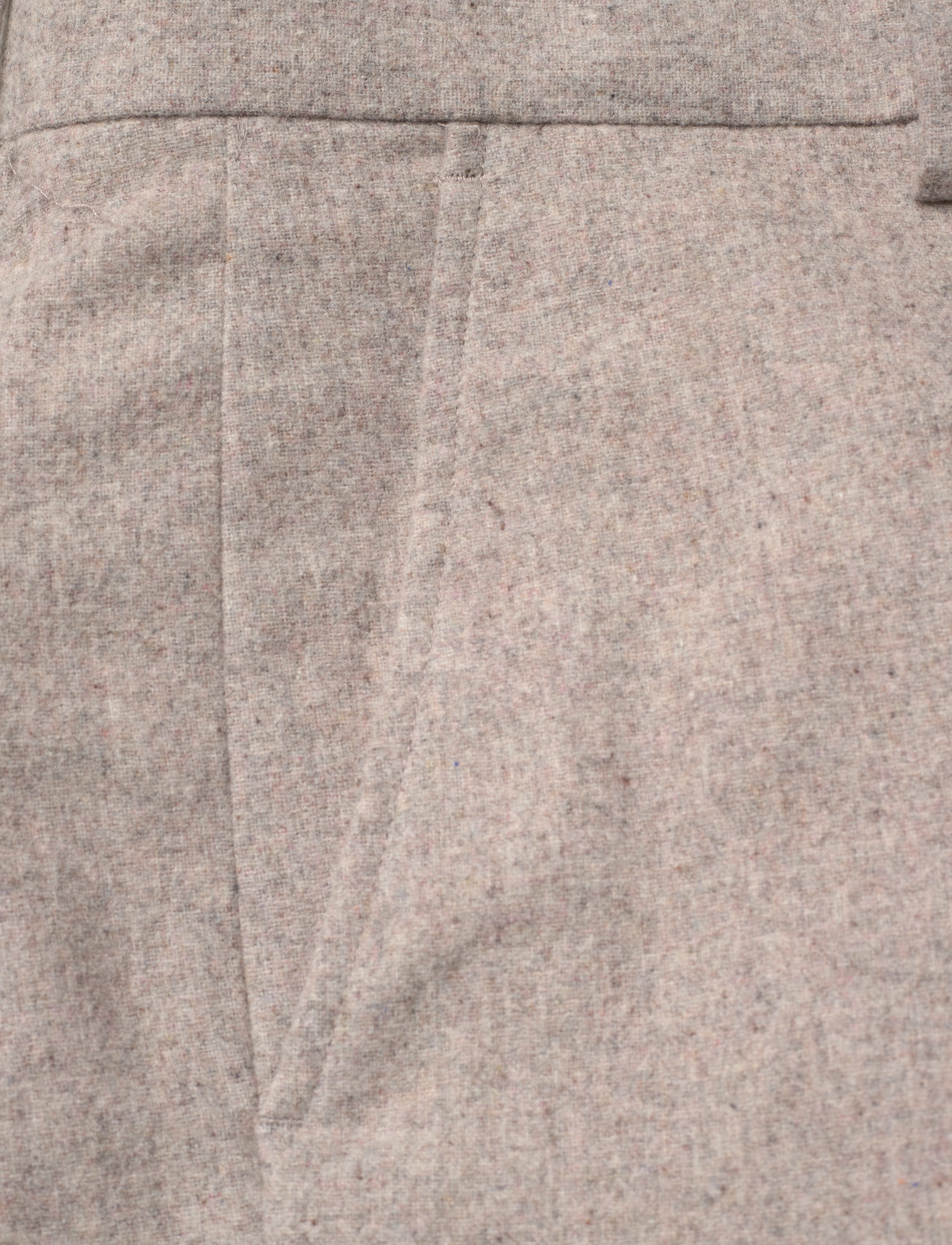 Lindbergh - Flannel wool blend formal pant - herren - dk sand mel - 3