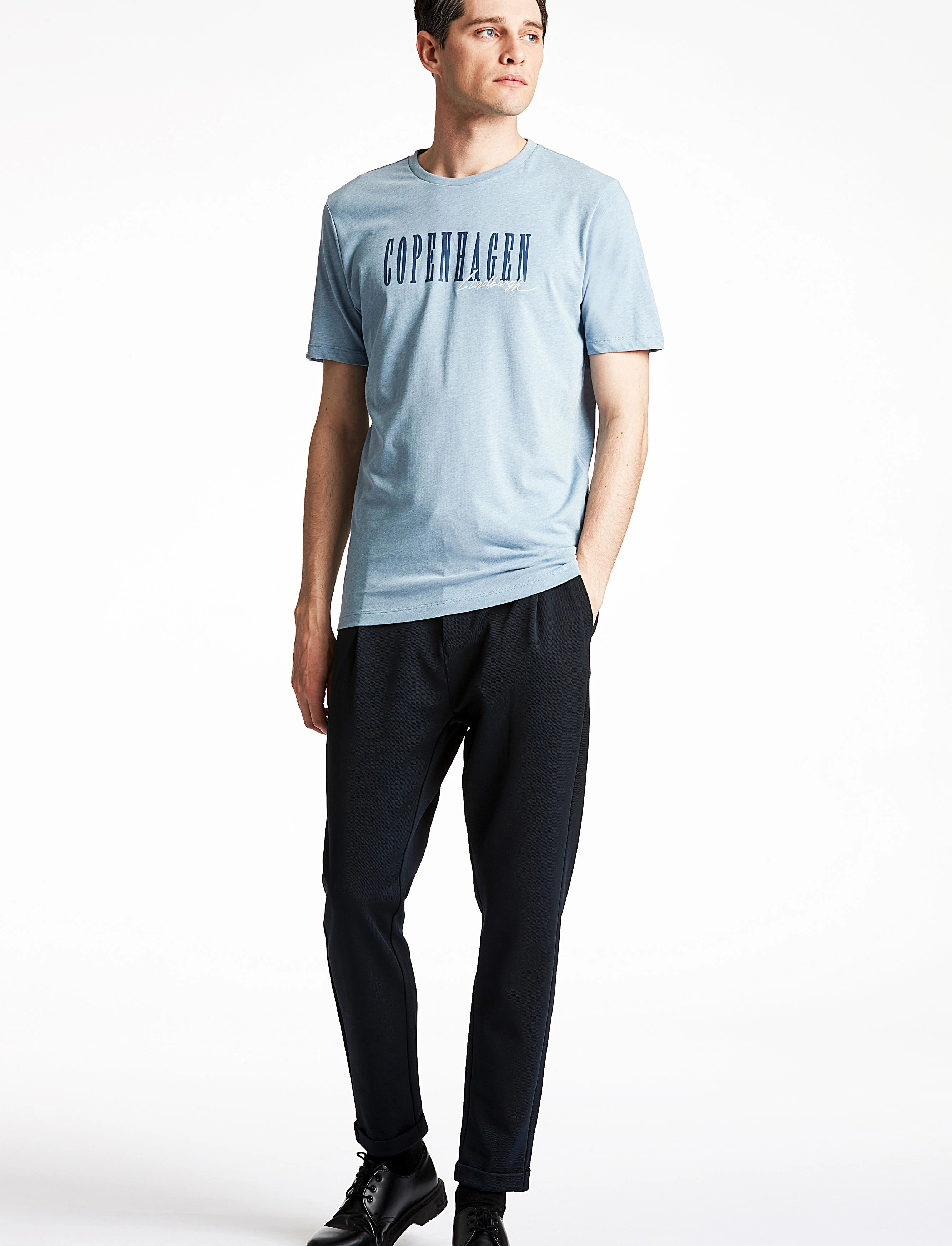 Lindbergh - Soft twill pants - navy - 2