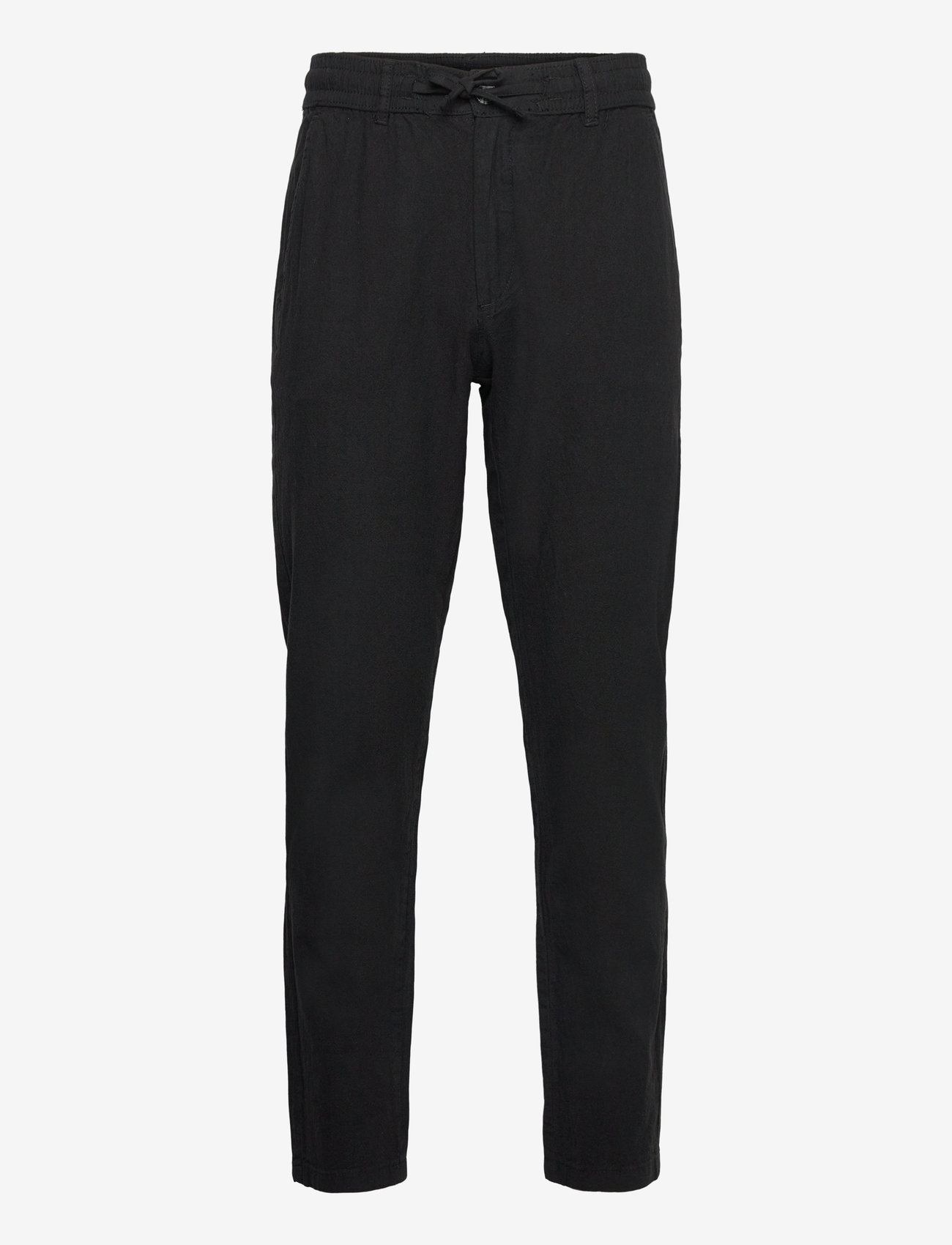 Lindbergh - Linen pants - hørbukser - black - 0