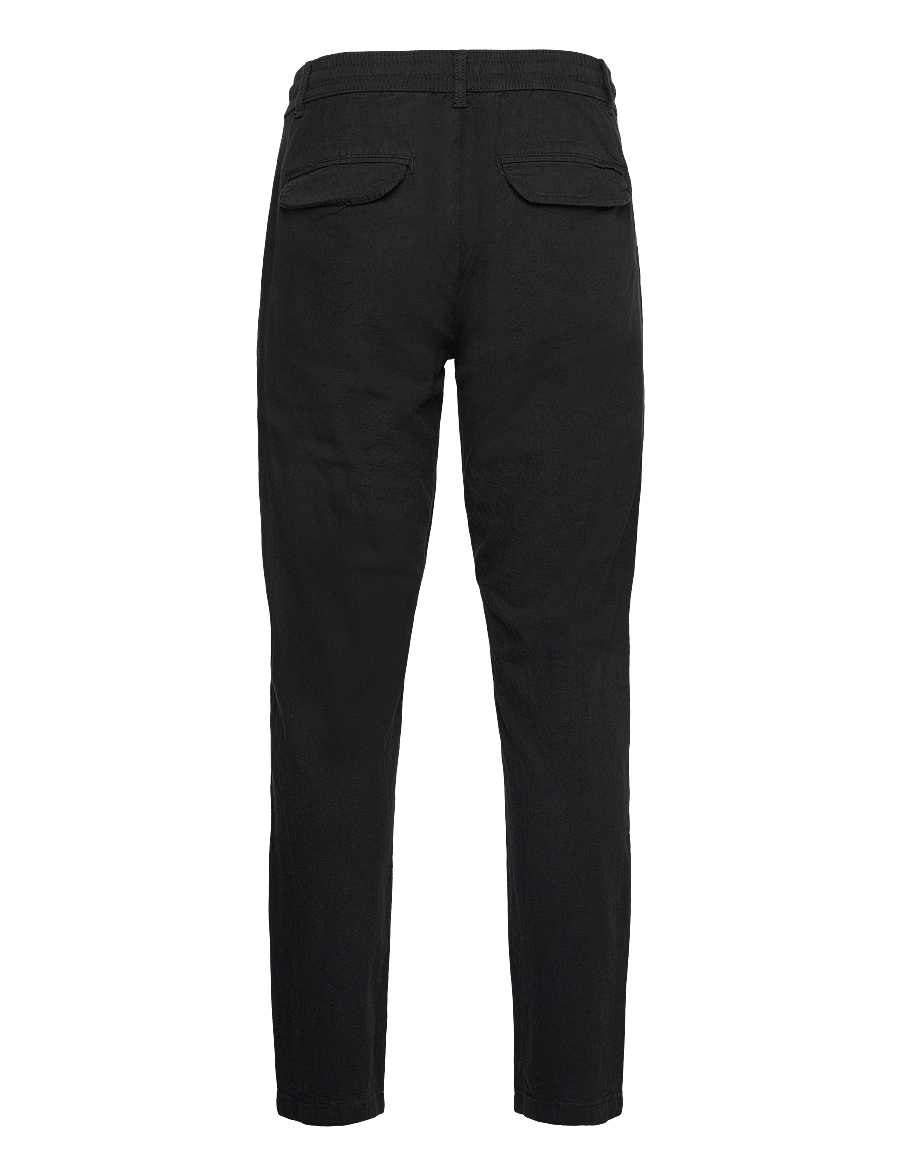 Lindbergh - Linen pants - linnebyxor - black - 1
