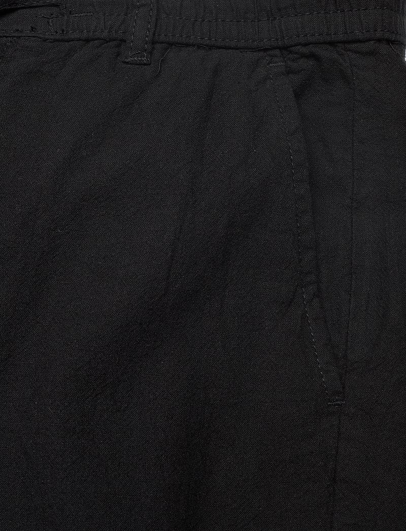 Lindbergh - Linen pants - hørbukser - black - 2