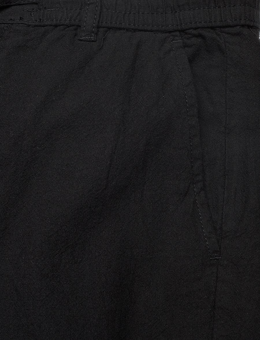 Lindbergh - Linen pants - linnebyxor - black - 2