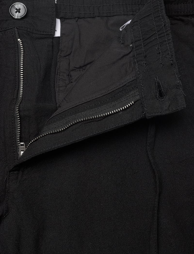 Lindbergh - Linen pants - hørbukser - black - 3
