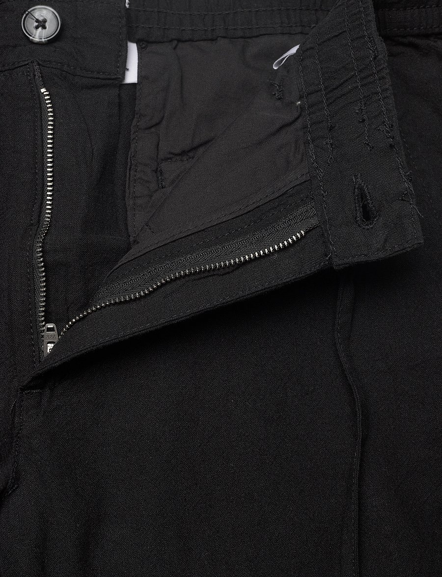 Lindbergh - Linen pants - linnebyxor - black - 3