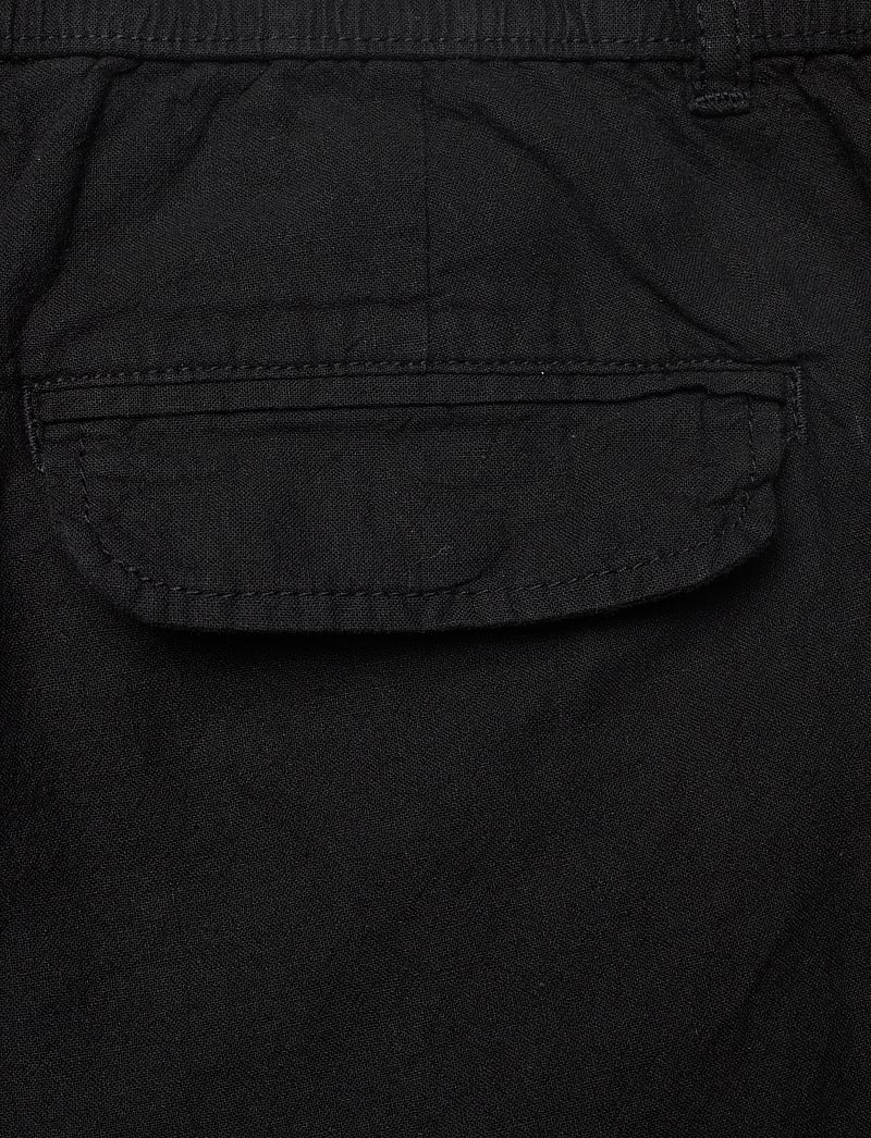 Lindbergh - Linen pants - hørbukser - black - 4