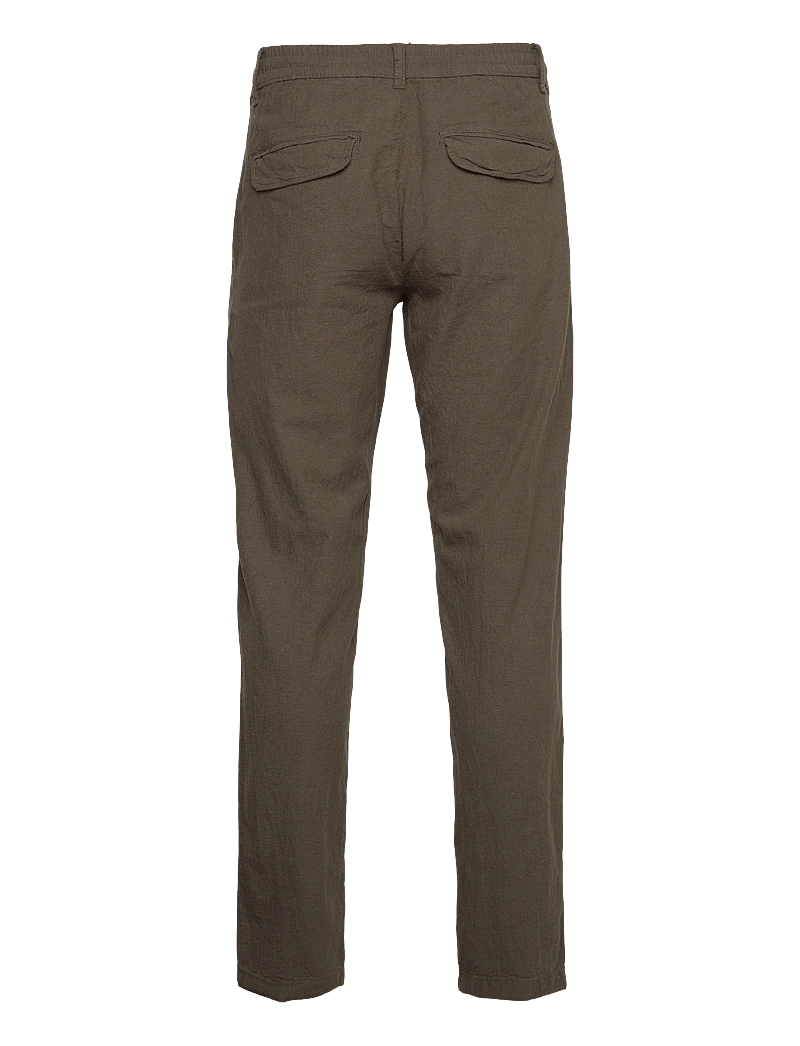 Lindbergh - Linen pants - hørbukser - dk army - 2