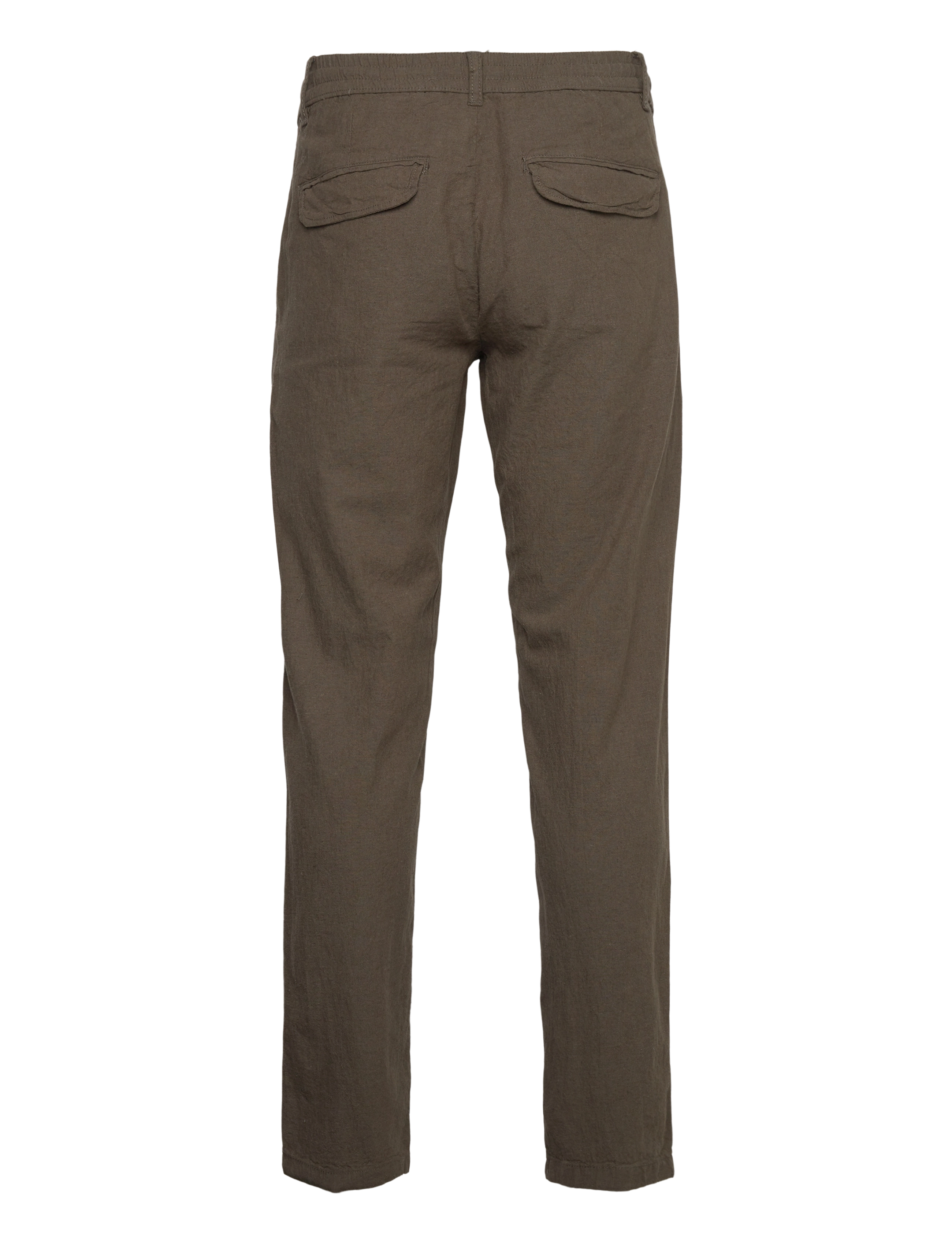 Lindbergh - Linen pants - pellavahousut - dk army - 2