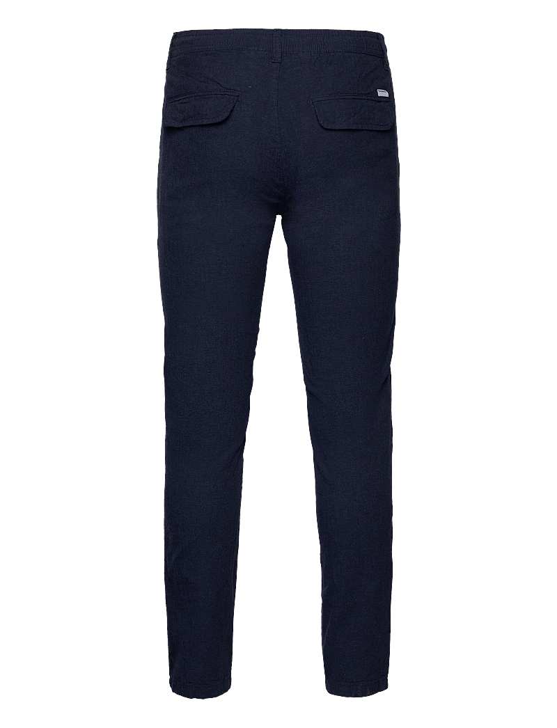 Lindbergh - Linen pants - hørbukser - dk blue - 2