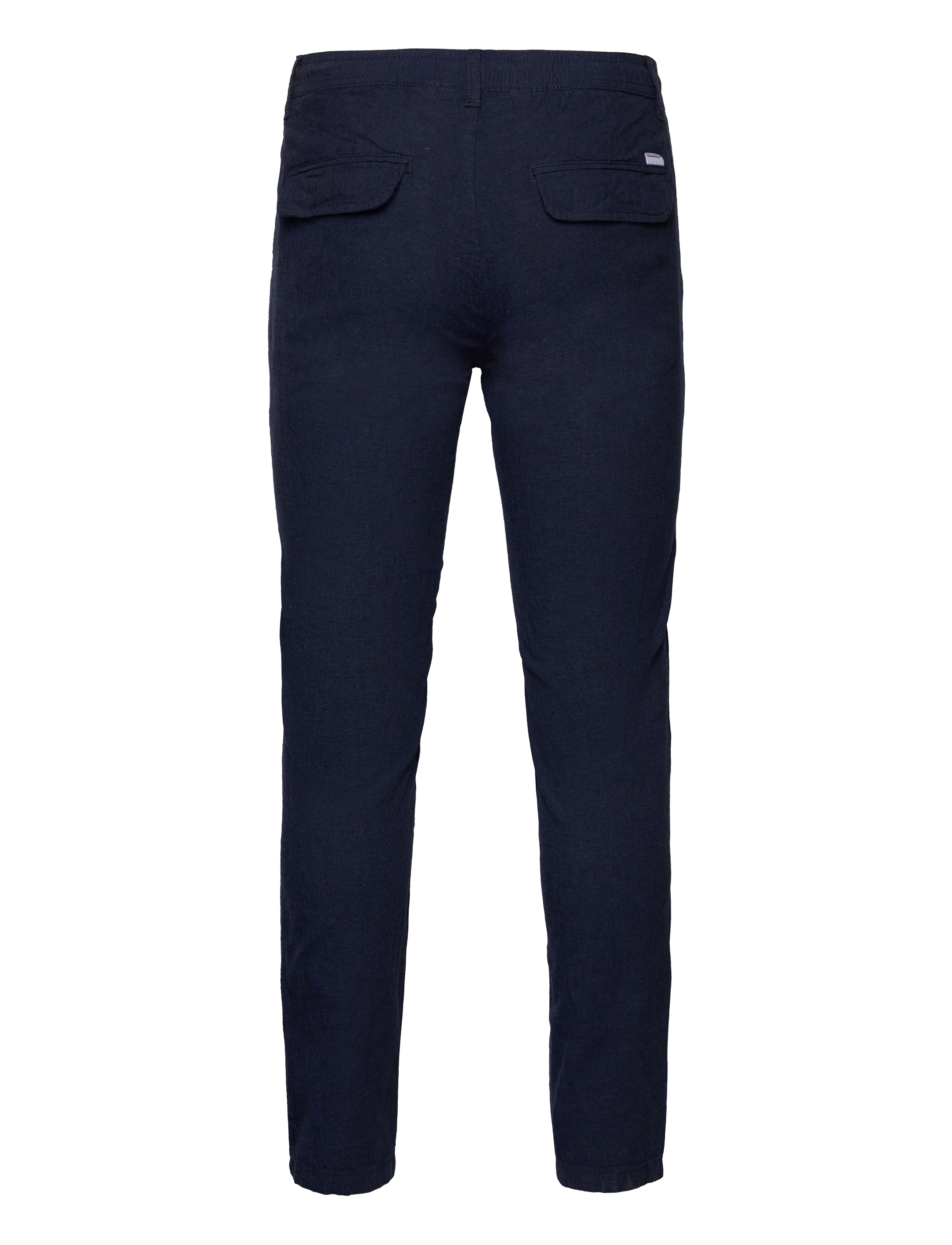 Lindbergh - Linen pants - linnebyxor - dk blue - 2