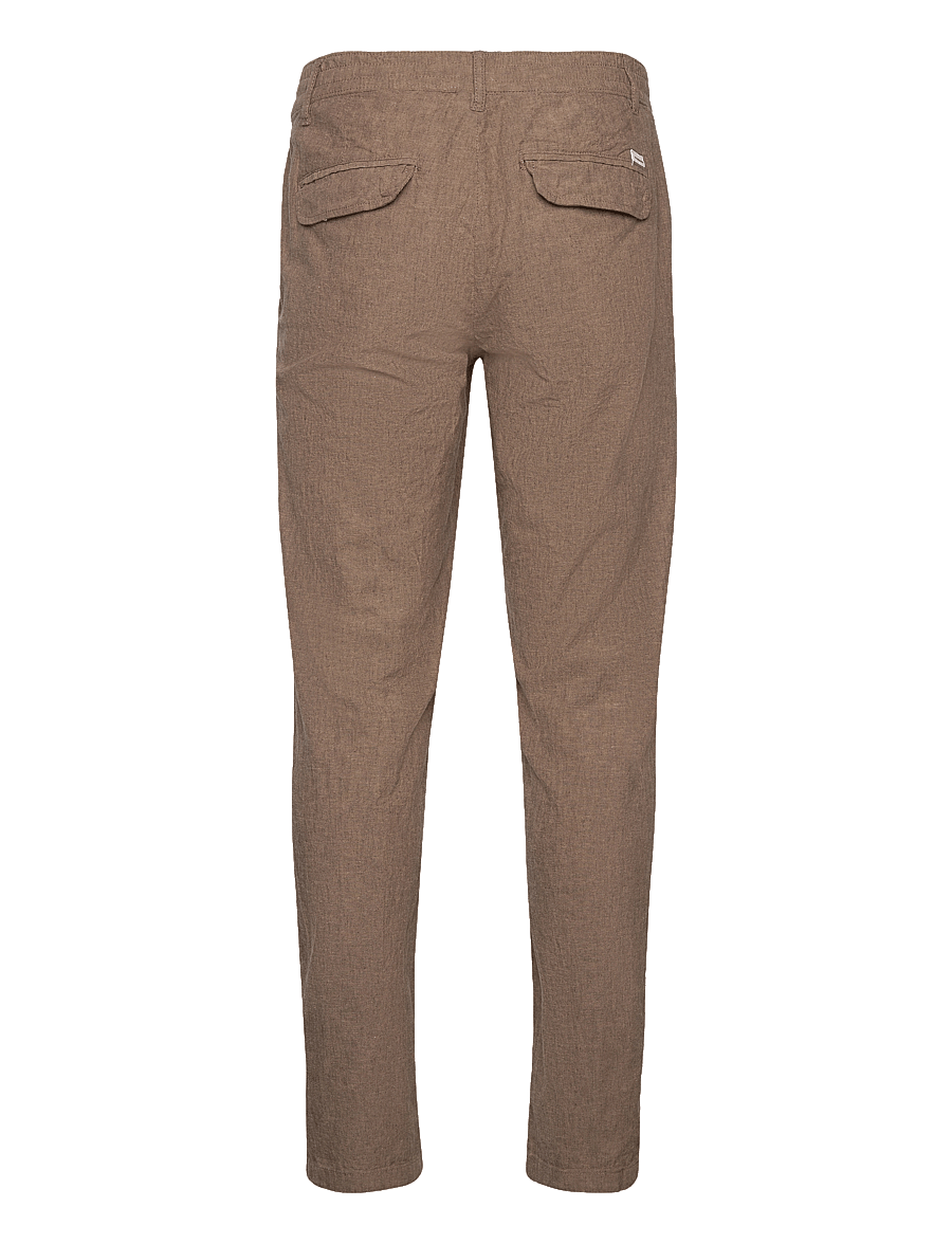 Lindbergh - Linen pants - linnebyxor - dk stone - 1