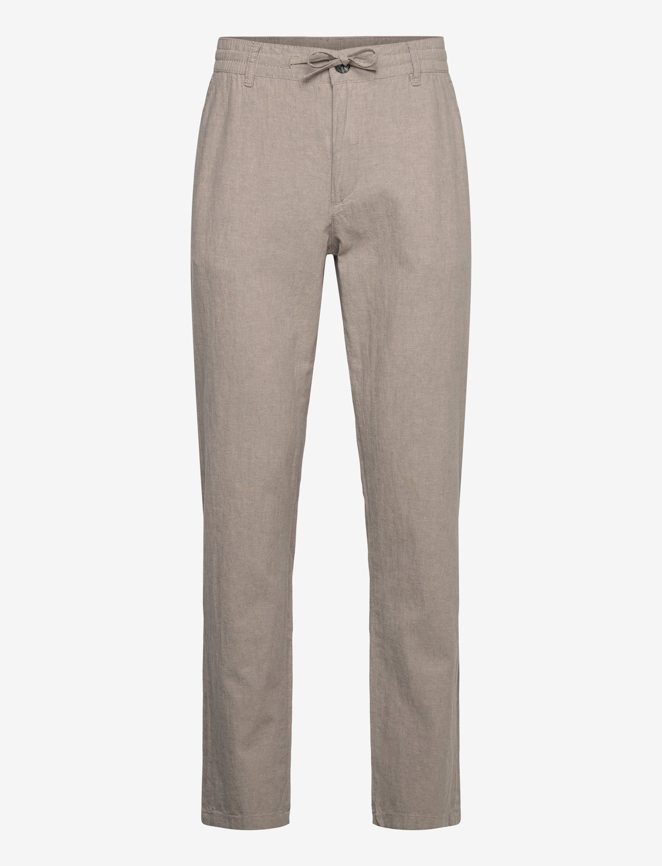 Lindbergh - Linen pants - höstkläder - grey - 0