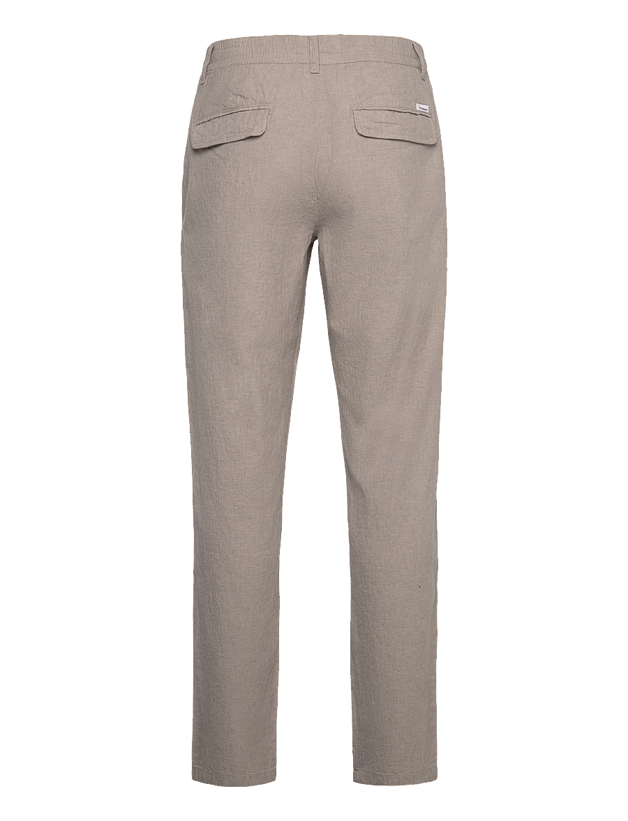 Lindbergh - Linen pants - pellavahousut - grey - 2