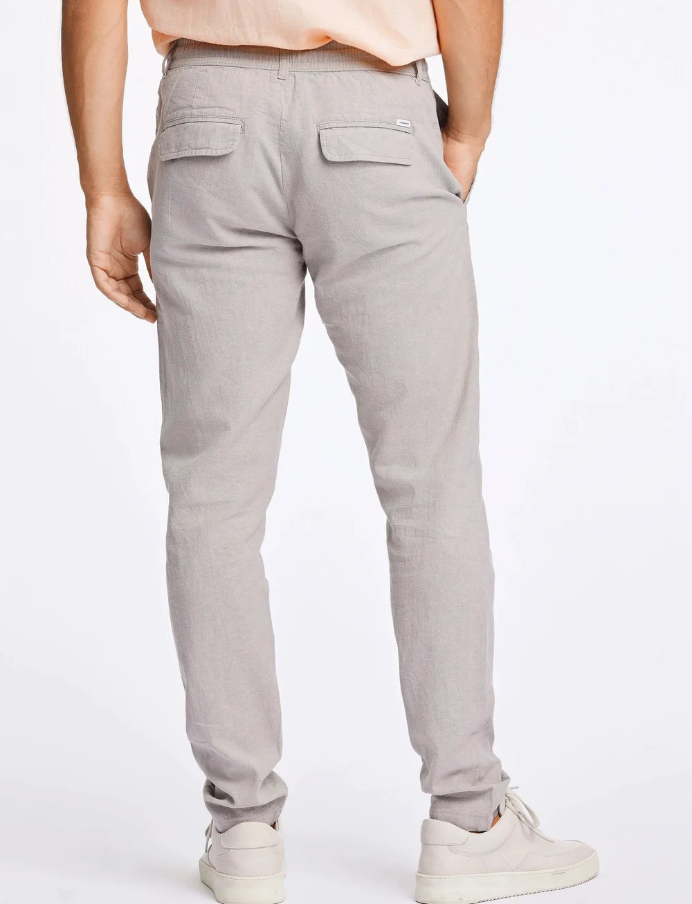 Lindbergh - Linen pants - linen trousers - grey - 3