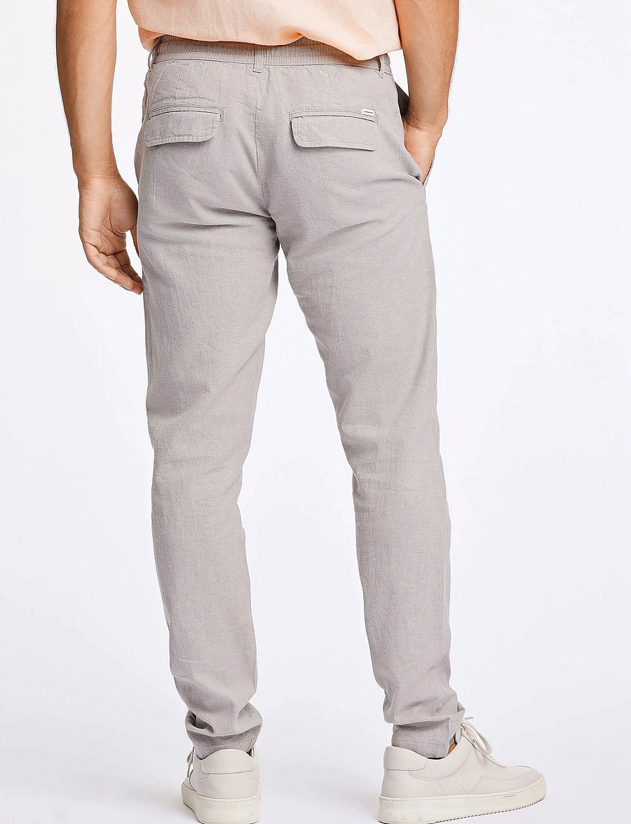 Lindbergh - Linen pants - pellavahousut - grey - 3