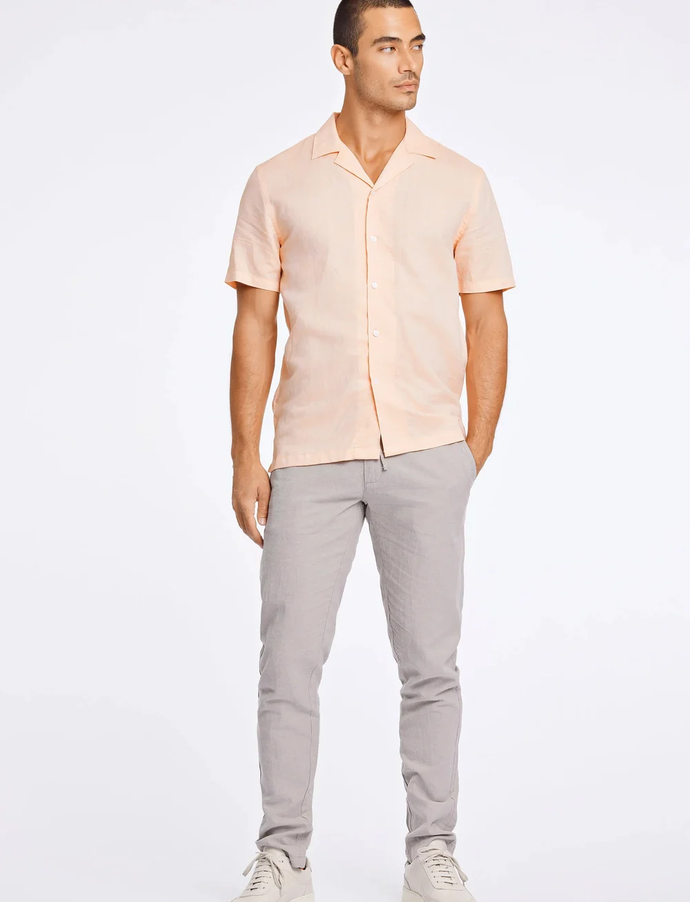 Lindbergh - Linen pants - linen trousers - grey - 4