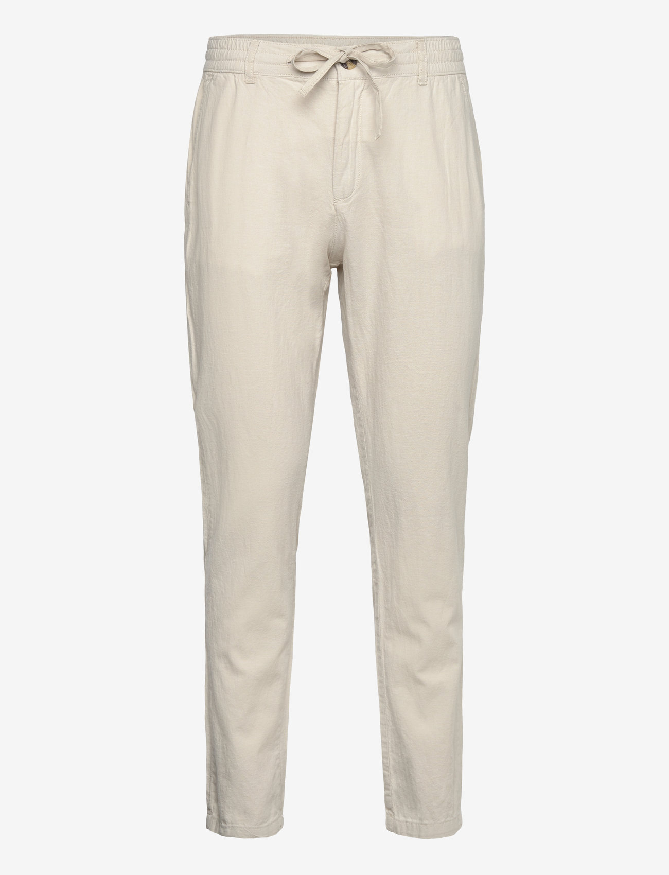 Lindbergh - Linen pants - hørbukser - lt sand - 1