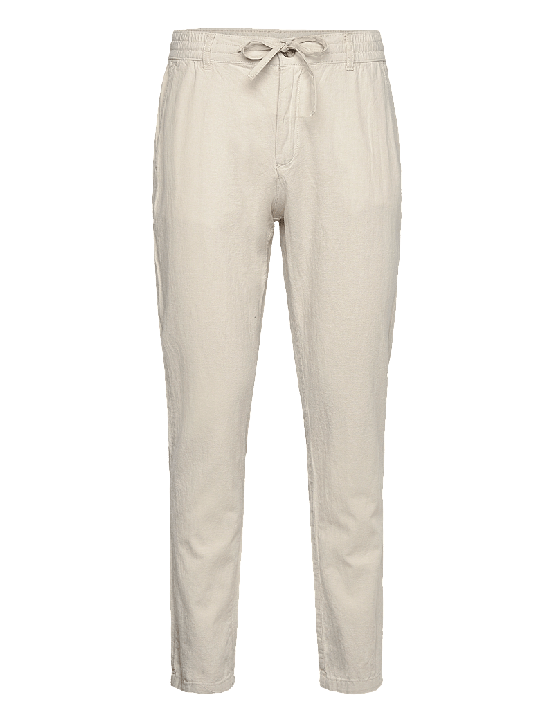 Lindbergh - Linen pants - hørbukser - lt sand - 1