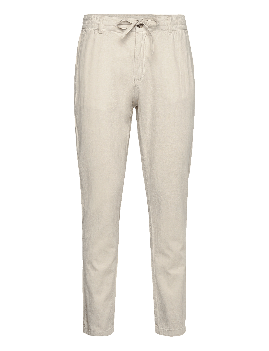 Lindbergh - Linen pants - linnebyxor - lt sand - 1