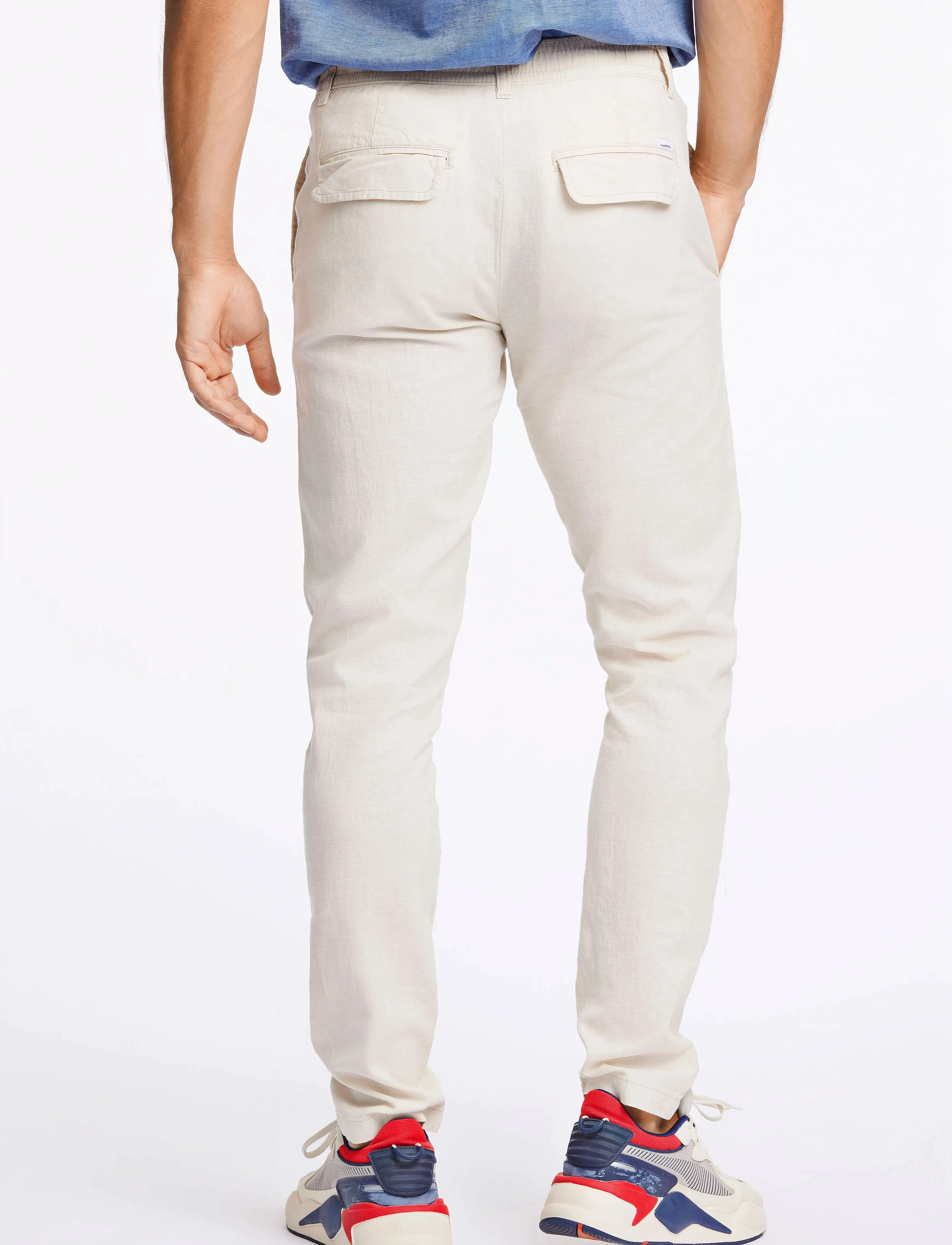 Lindbergh - Linen pants - linen trousers - lt sand - 3
