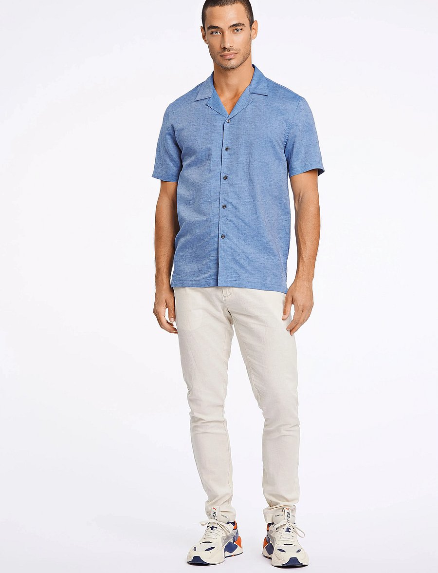 Lindbergh - Linen pants - linnebyxor - lt sand - 4