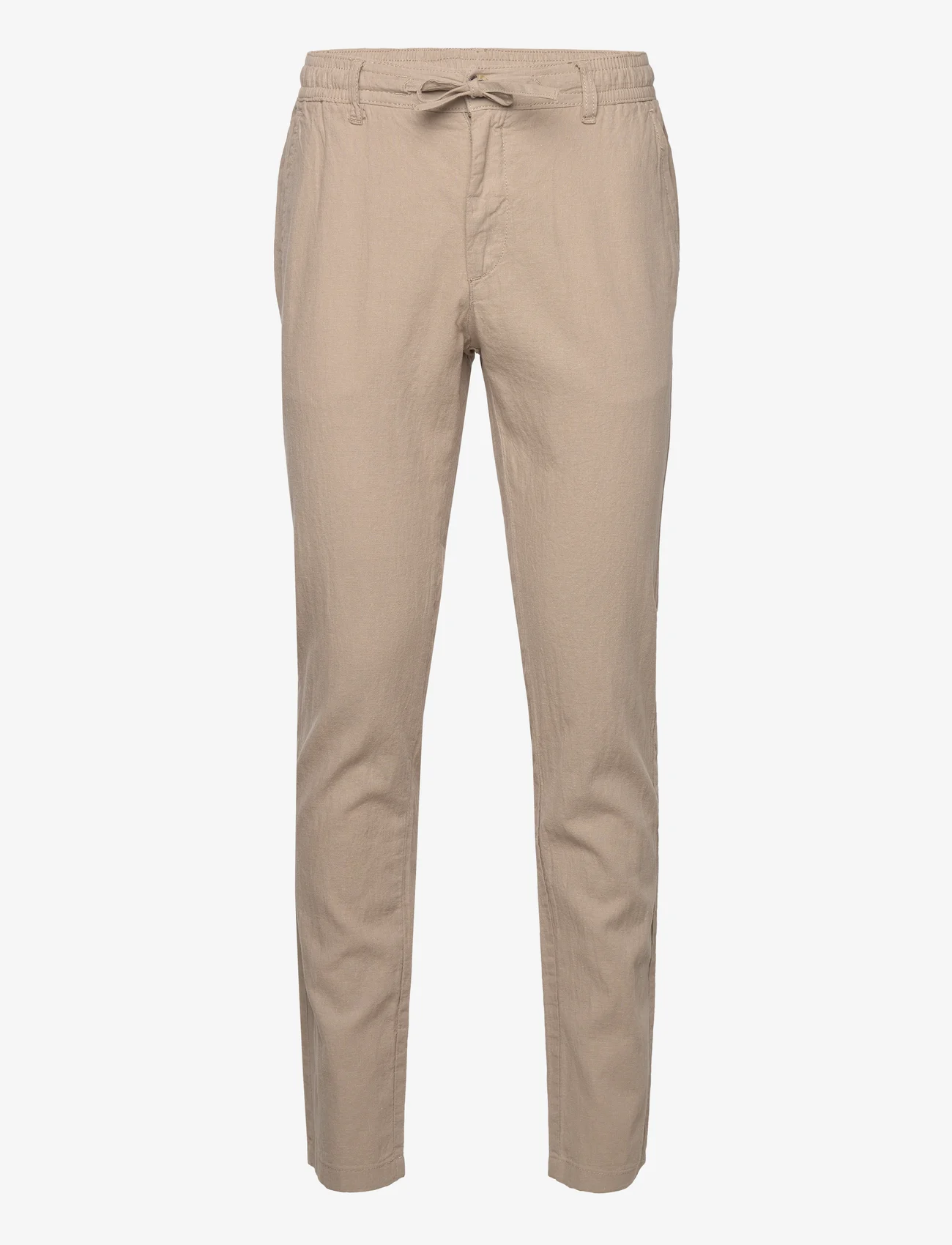 Lindbergh - Linen pants - spodnie lniane - sand - 0