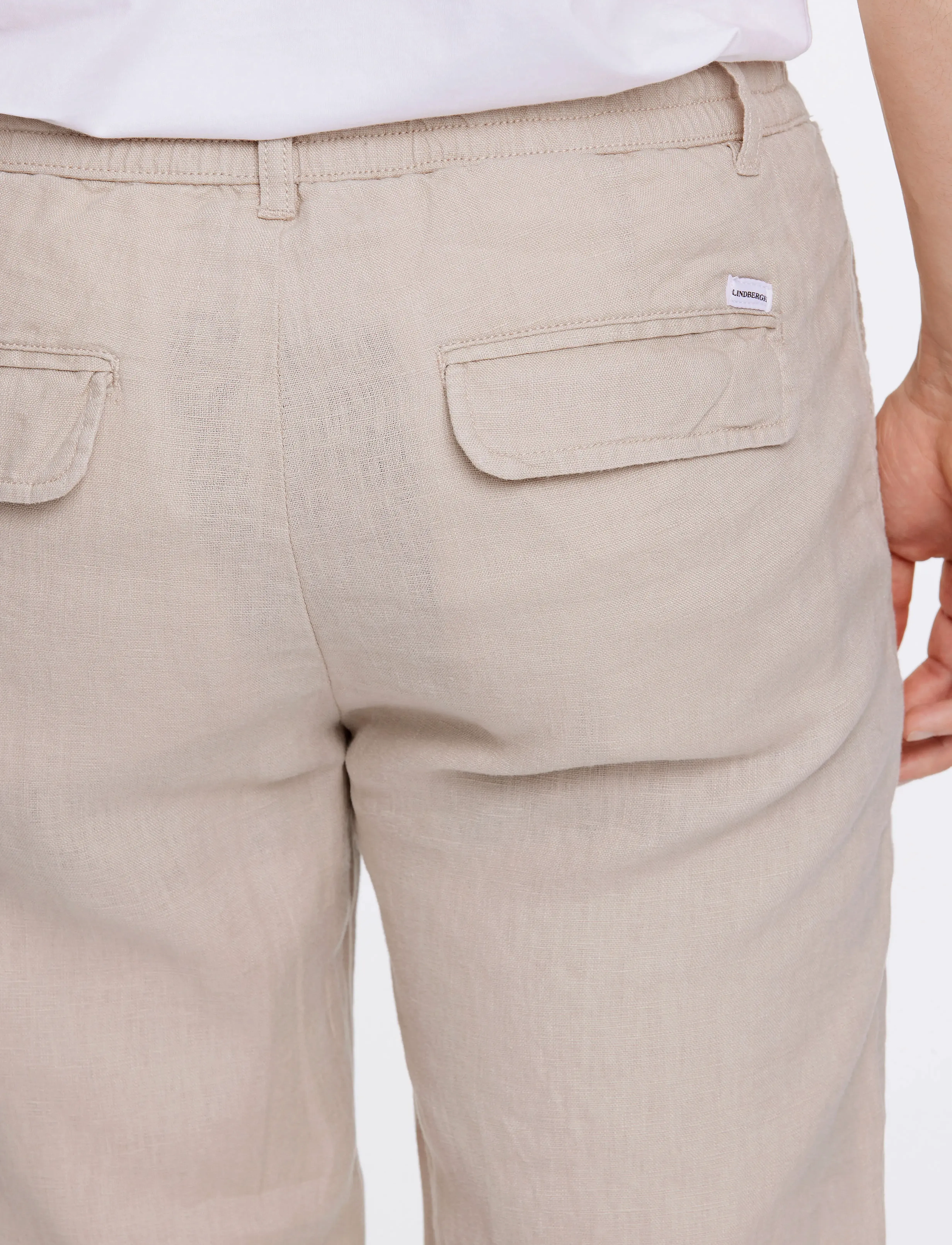 Lindbergh - Linen pants - linen trousers - sand - 5