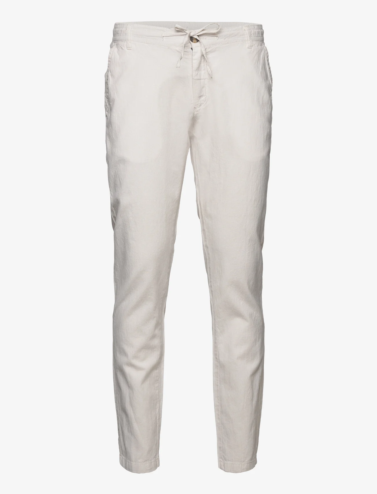 Lindbergh - Linen pants - hørbukser - white - 0