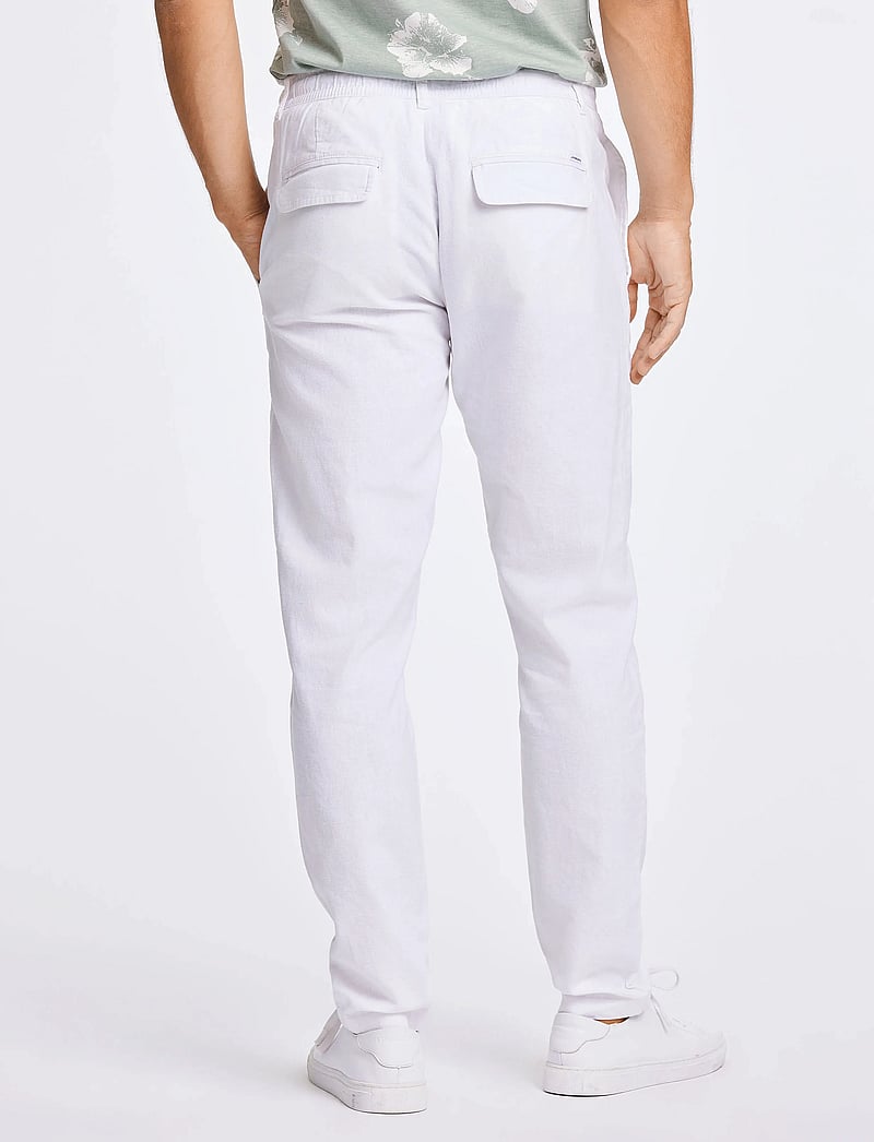 Lindbergh - Linen pants - hørbukser - white - 3