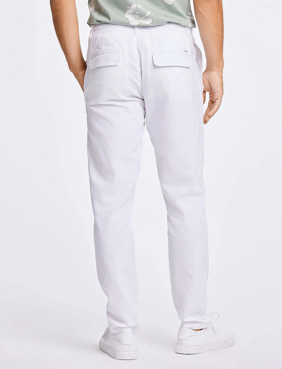 Lindbergh - Linen pants - leinenhosen - white - 3