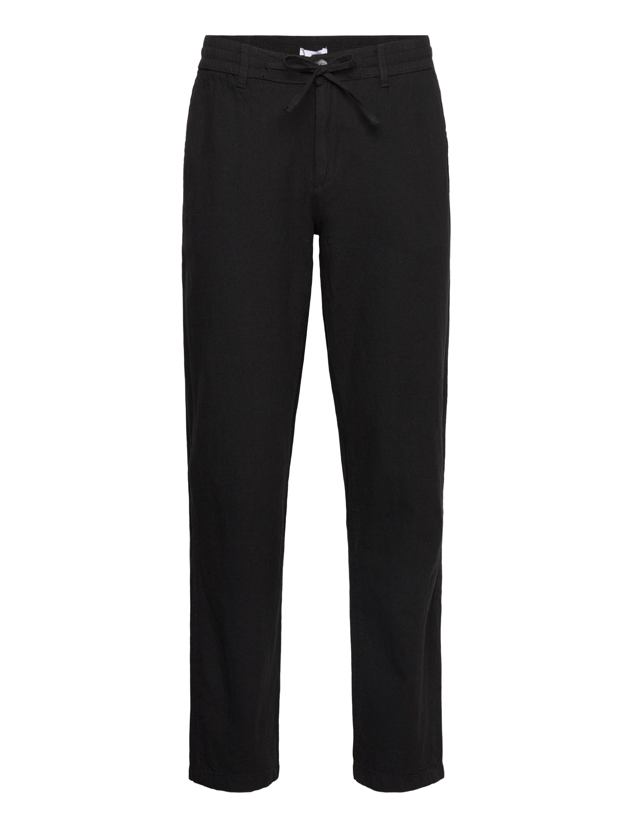 Lindbergh Linen pants - Hørbukser - BLACK / black