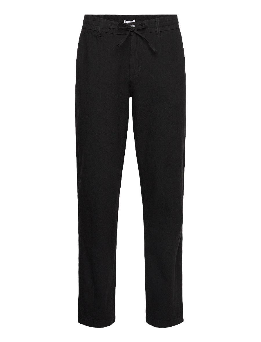 Lindbergh - Linen pants - linnebyxor - black - 1