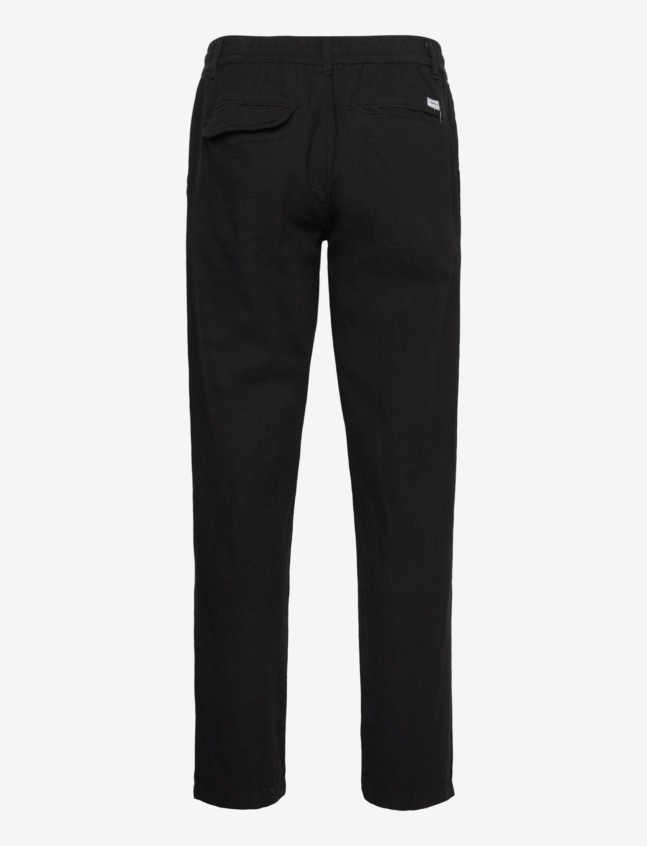 Lindbergh - Linen pants - efterårstøj - black - 2