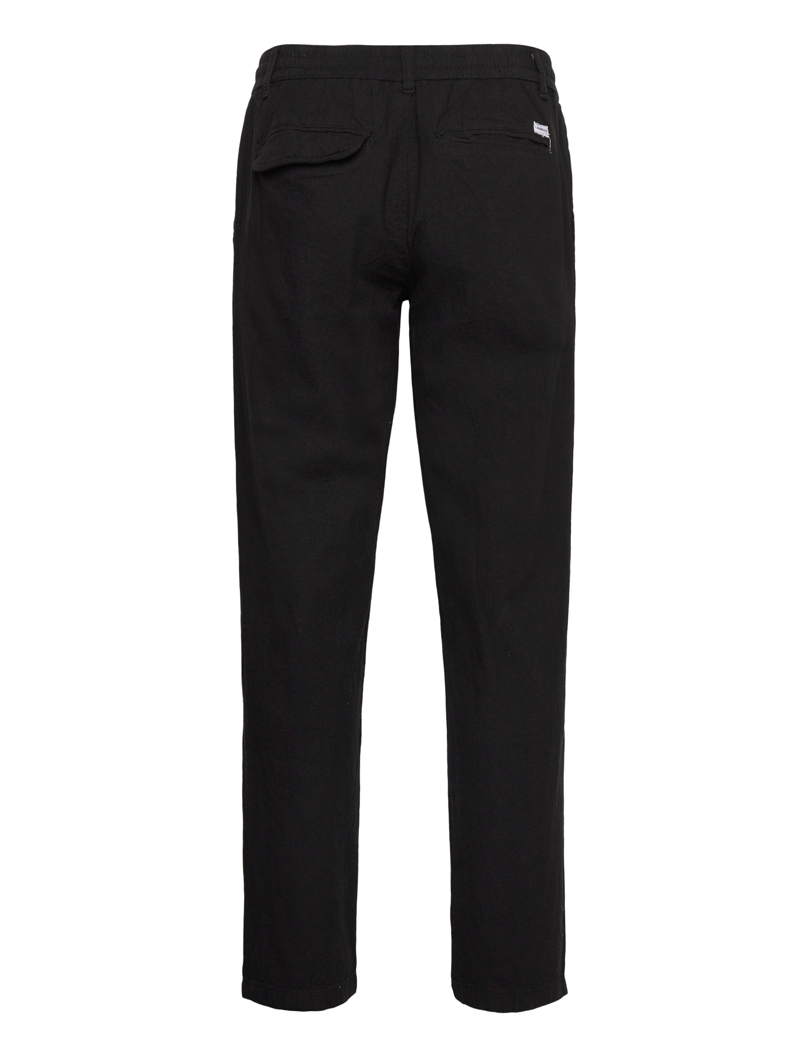Lindbergh - Linen pants - hørbukser - black - 2
