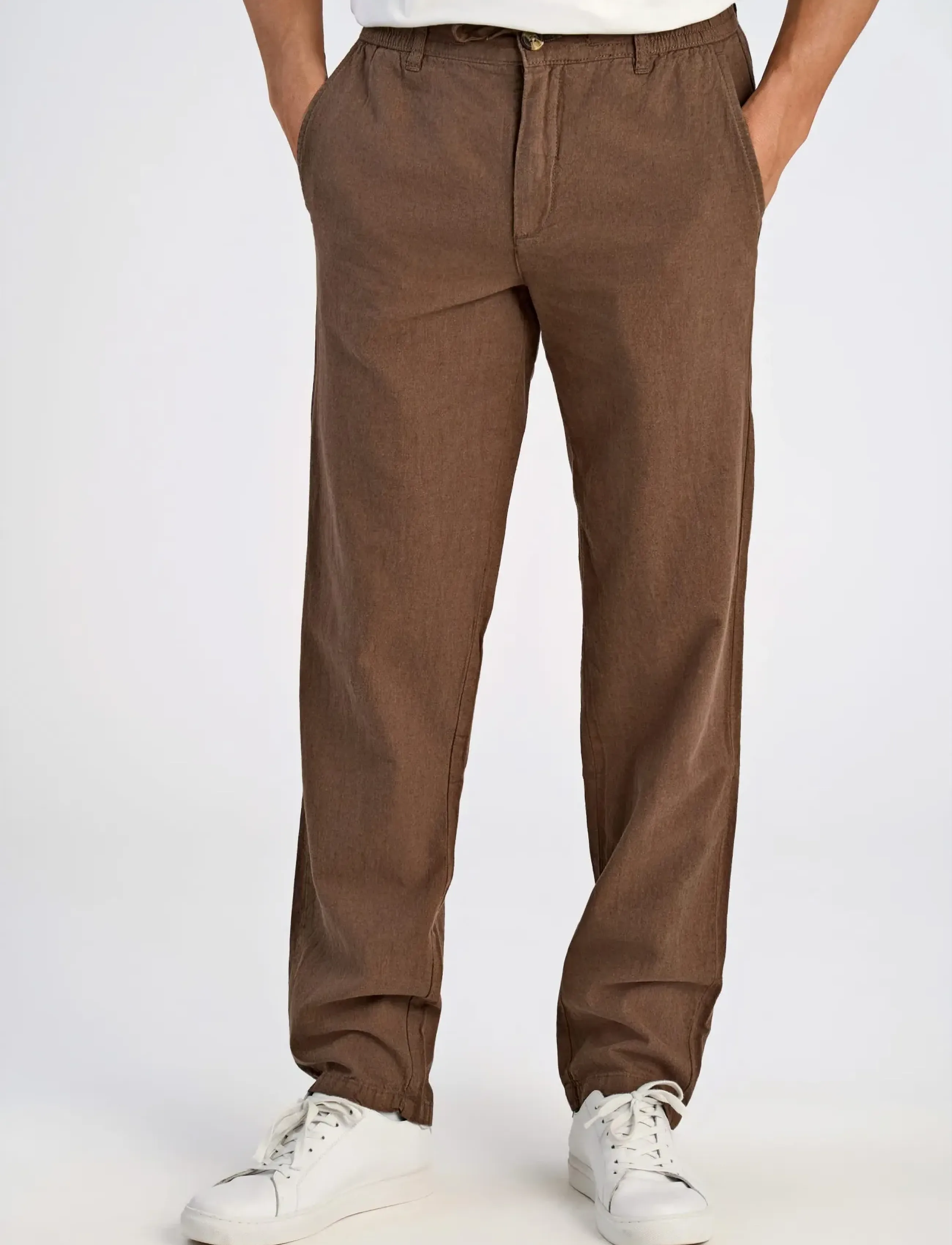 Lindbergh Linen pants - Lindbergh - BROWN / brown