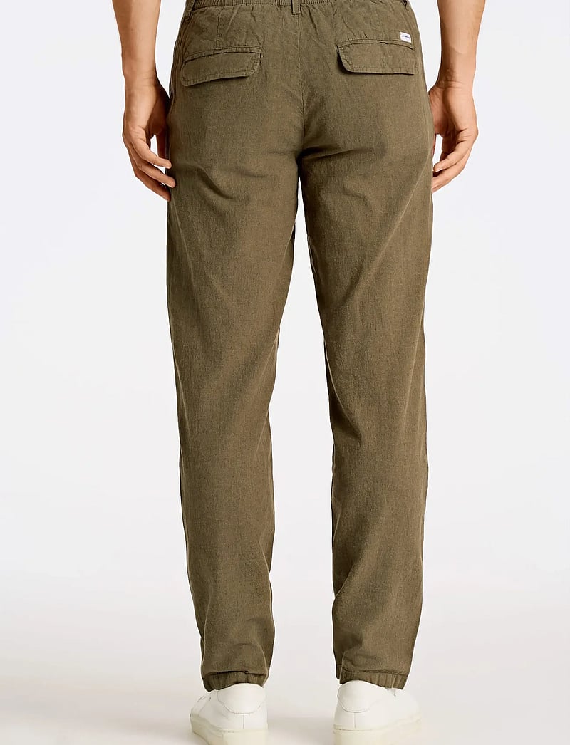 Lindbergh - Linen pants - leinenhosen - dk army - 4