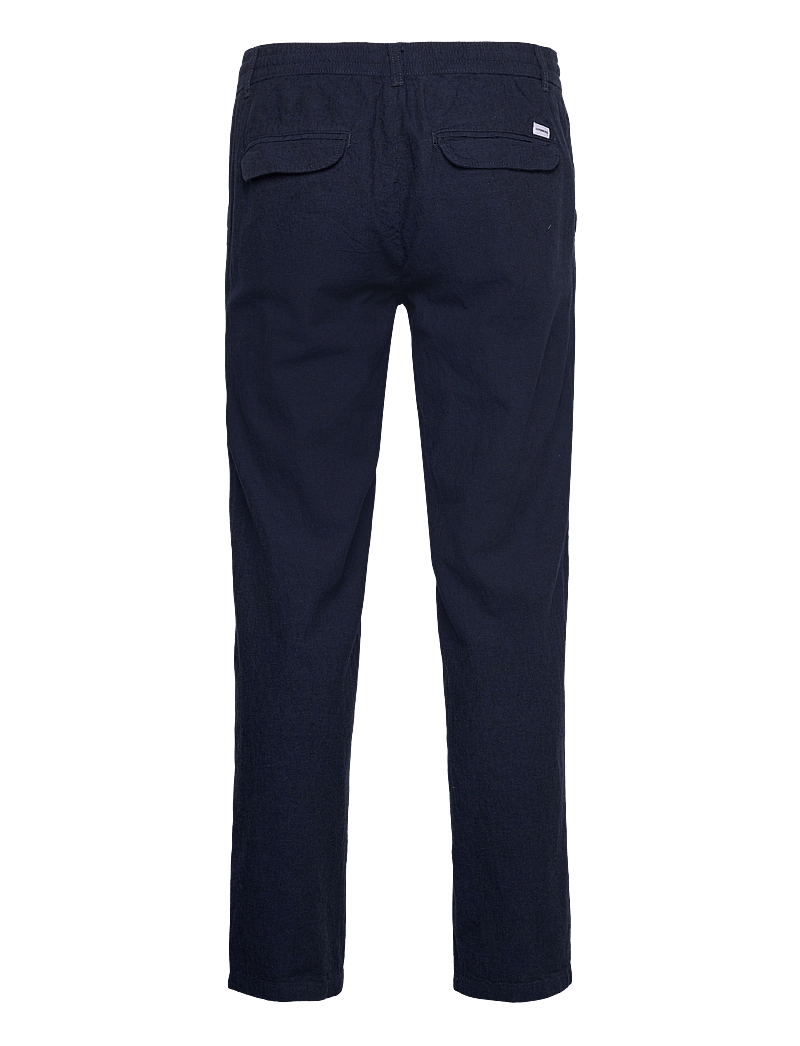 Lindbergh - Linen pants - hørbukser - dk blue - 2