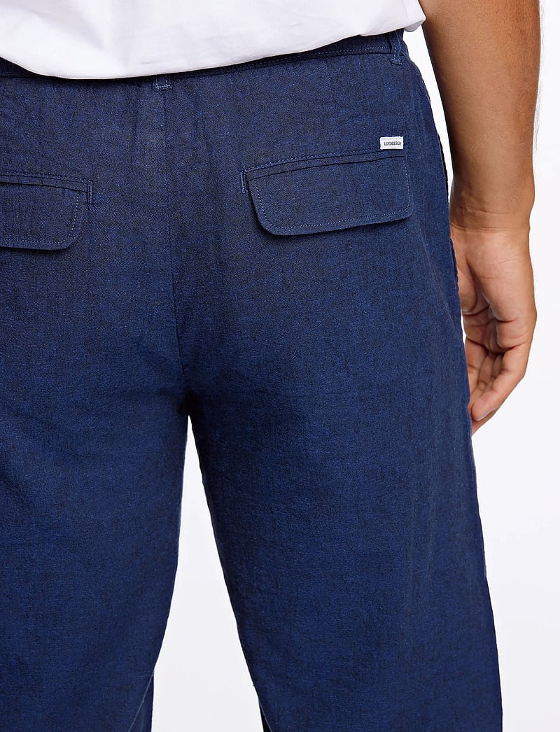 Lindbergh - Linen pants - hørbukser - dk blue - 5