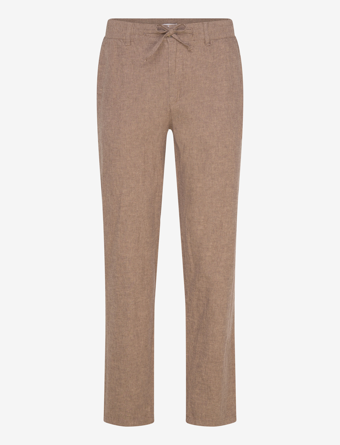 Lindbergh - Linen pants - hørbukser - dk stone - 1