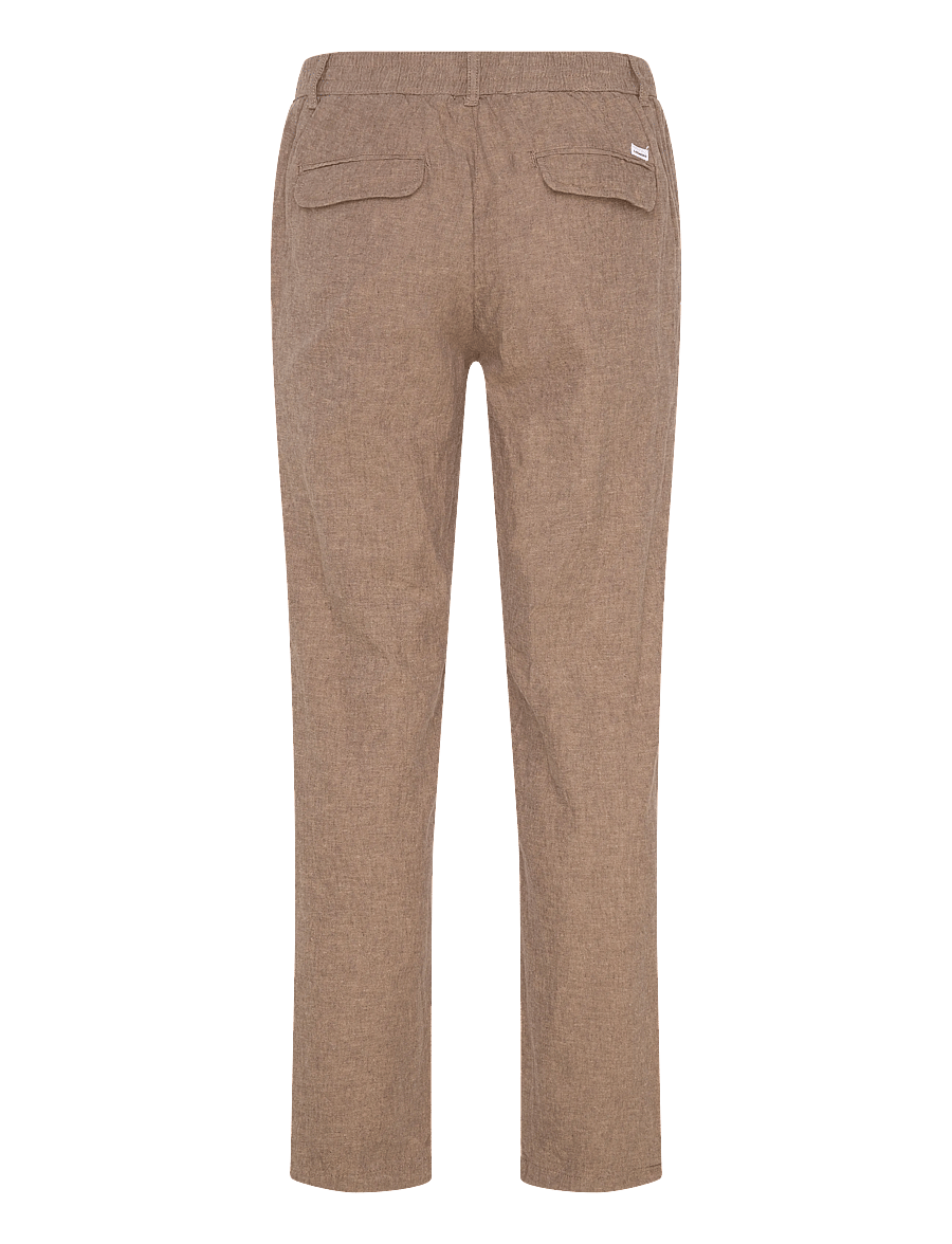 Lindbergh - Linen pants - linnebyxor - dk stone - 2