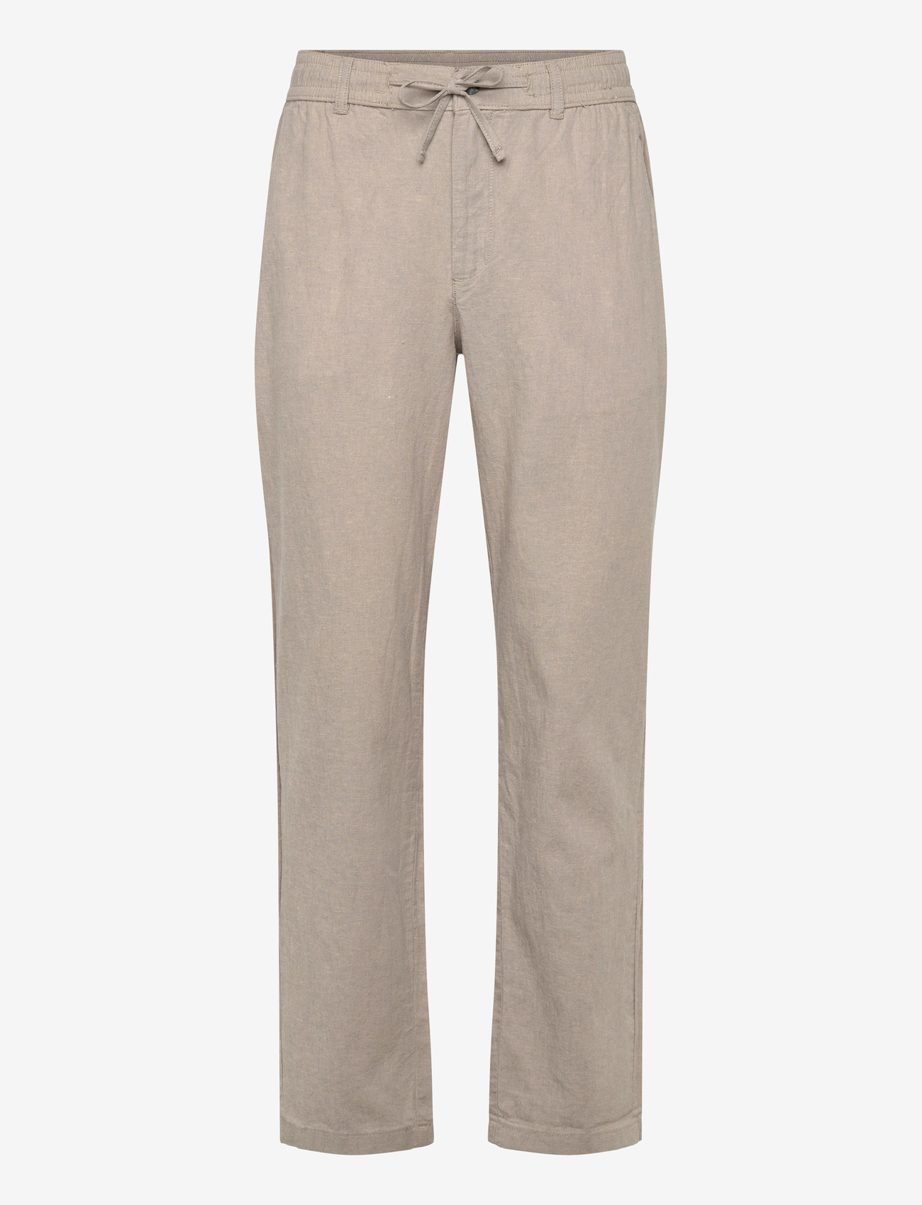 Lindbergh - Linen pants - hørbukser - grey - 1