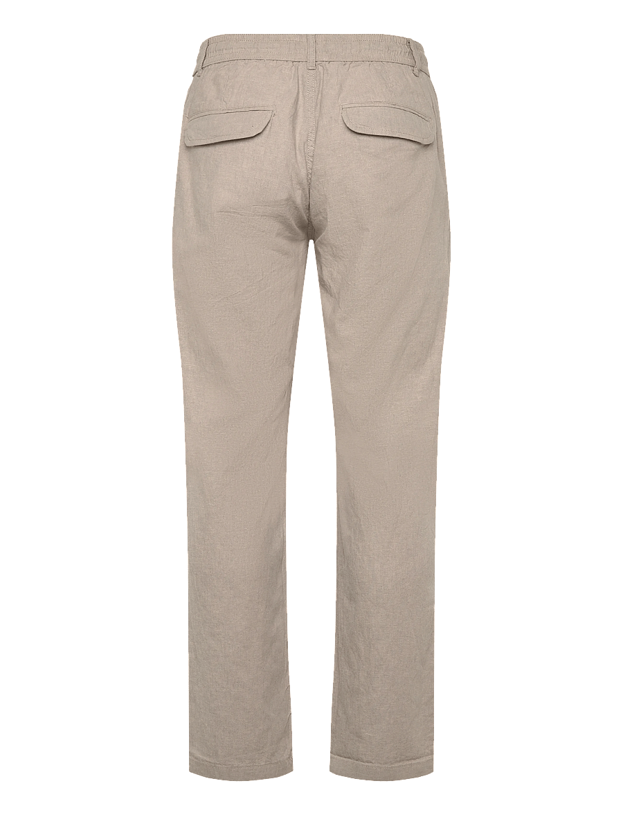 Lindbergh - Linen pants - hørbukser - grey - 2
