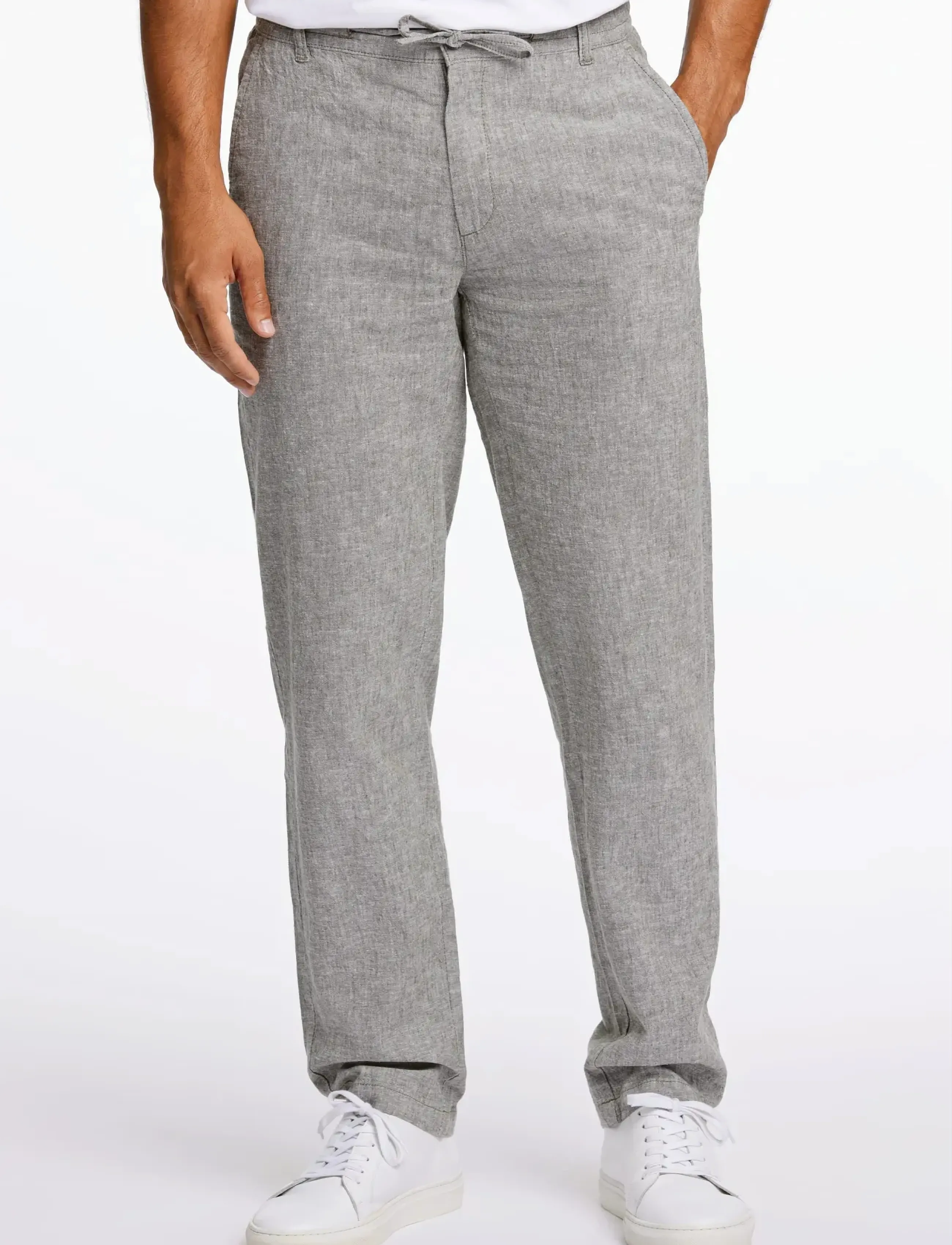 Lindbergh - Linen pants - linen trousers - lt army - 3