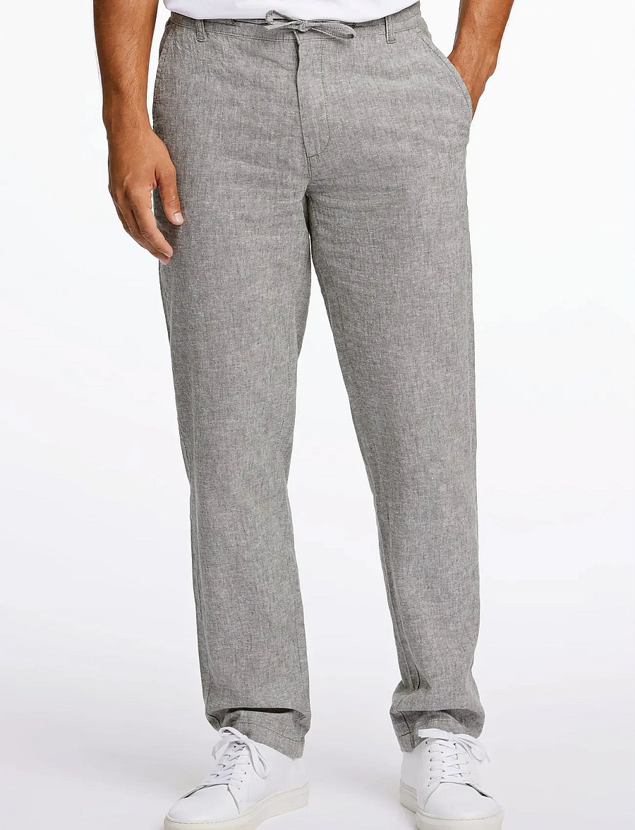 Lindbergh - Linen pants - linen trousers - lt army - 3