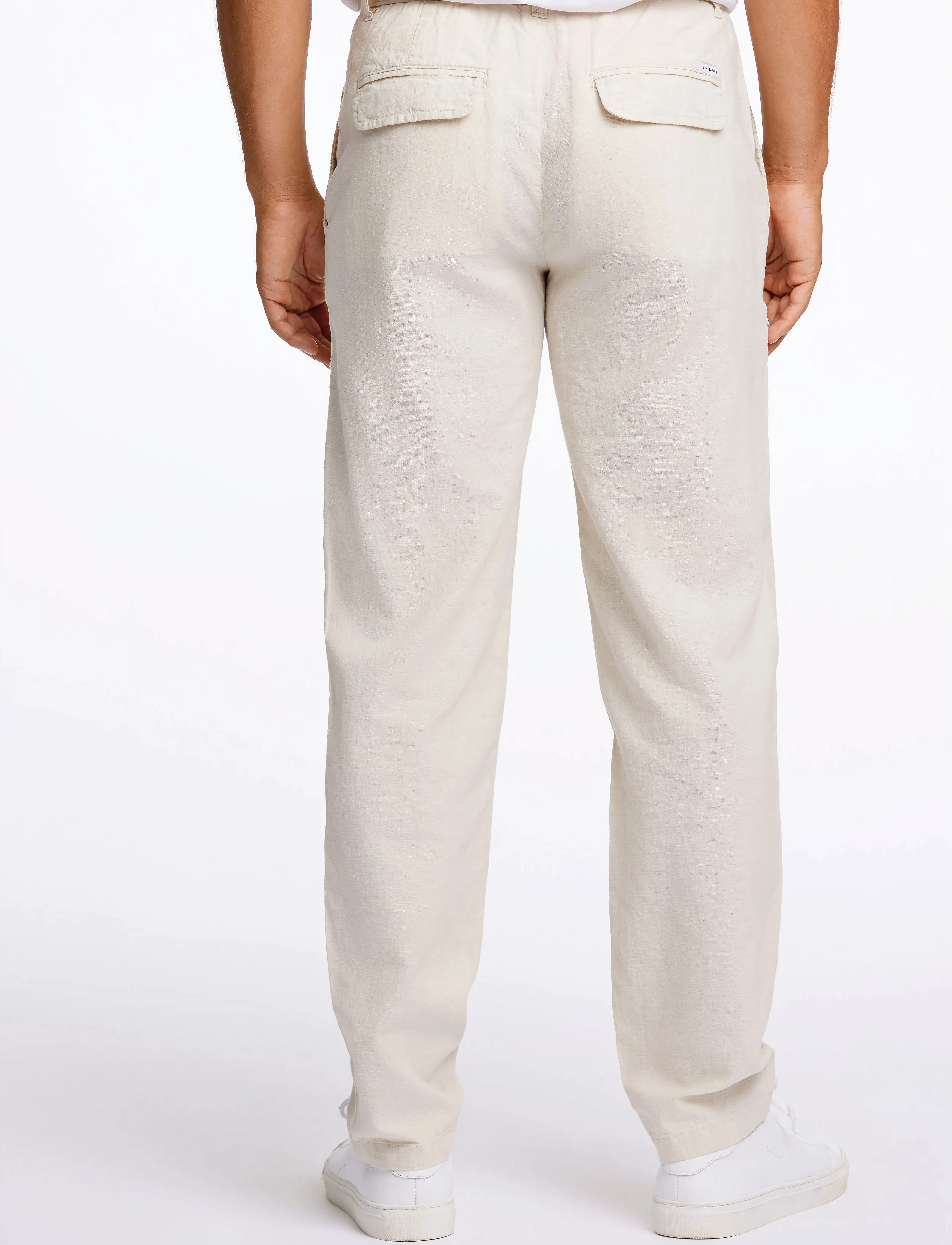 Lindbergh - Linen pants - linased püksid - lt sand - 3