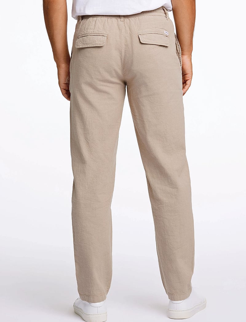 Lindbergh - Linen pants - hørbukser - sand - 3