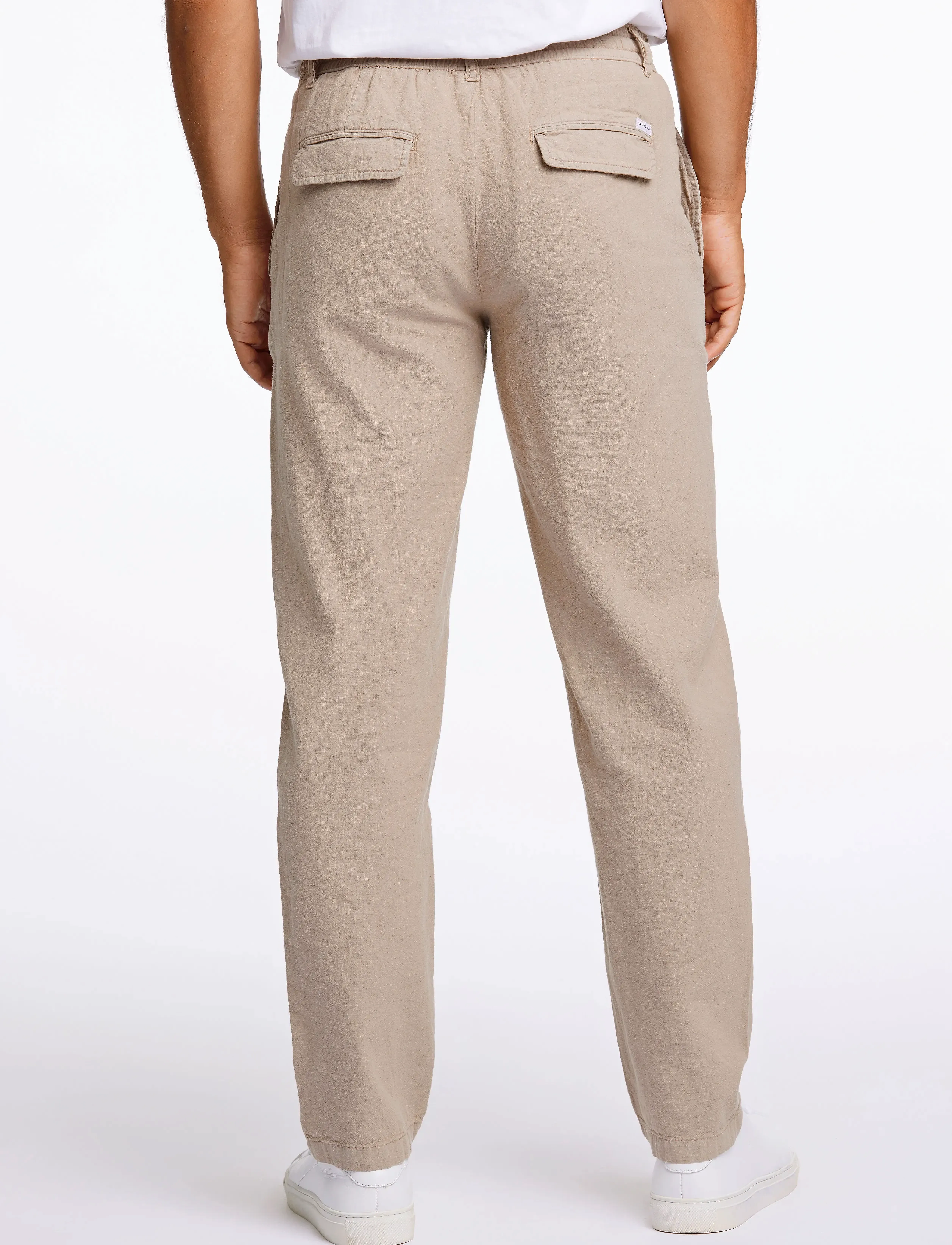 Lindbergh - Linen pants - hørbukser - sand - 3