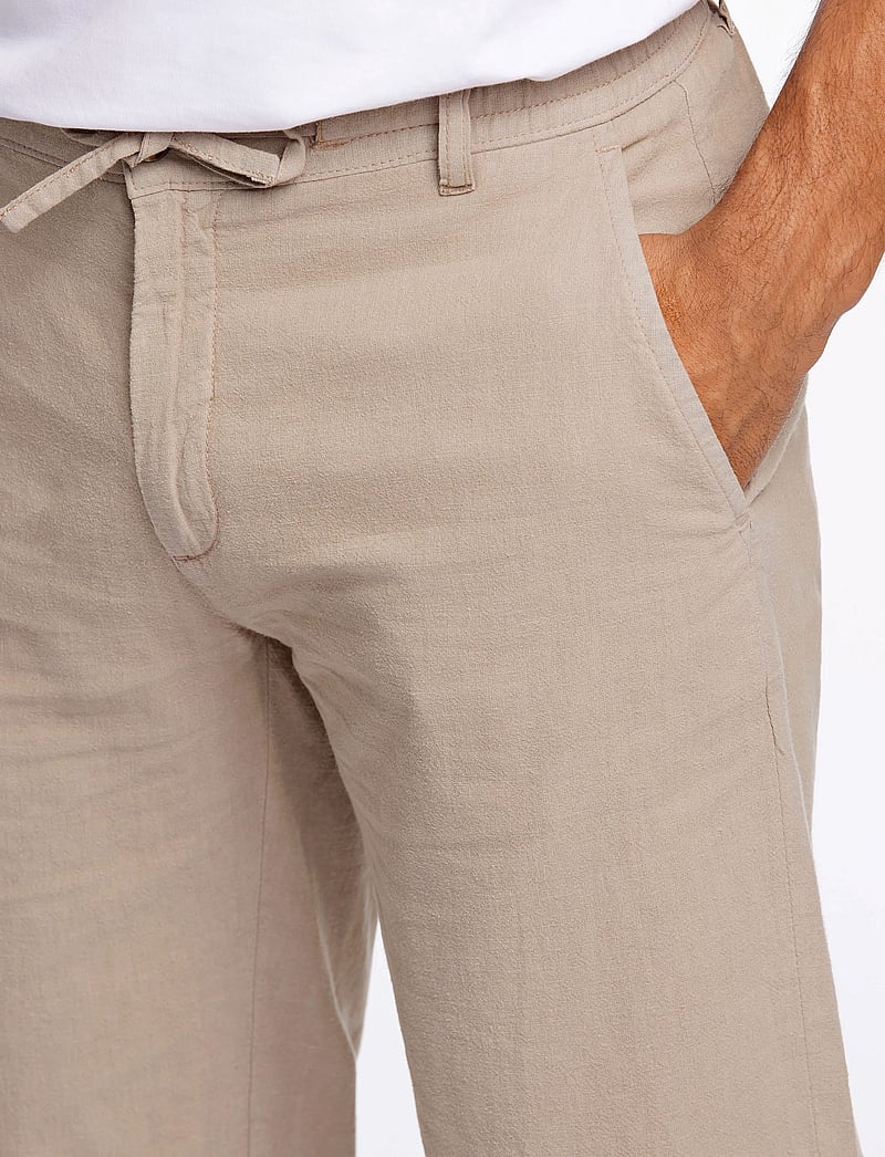 Lindbergh - Linen pants - hørbukser - sand - 5