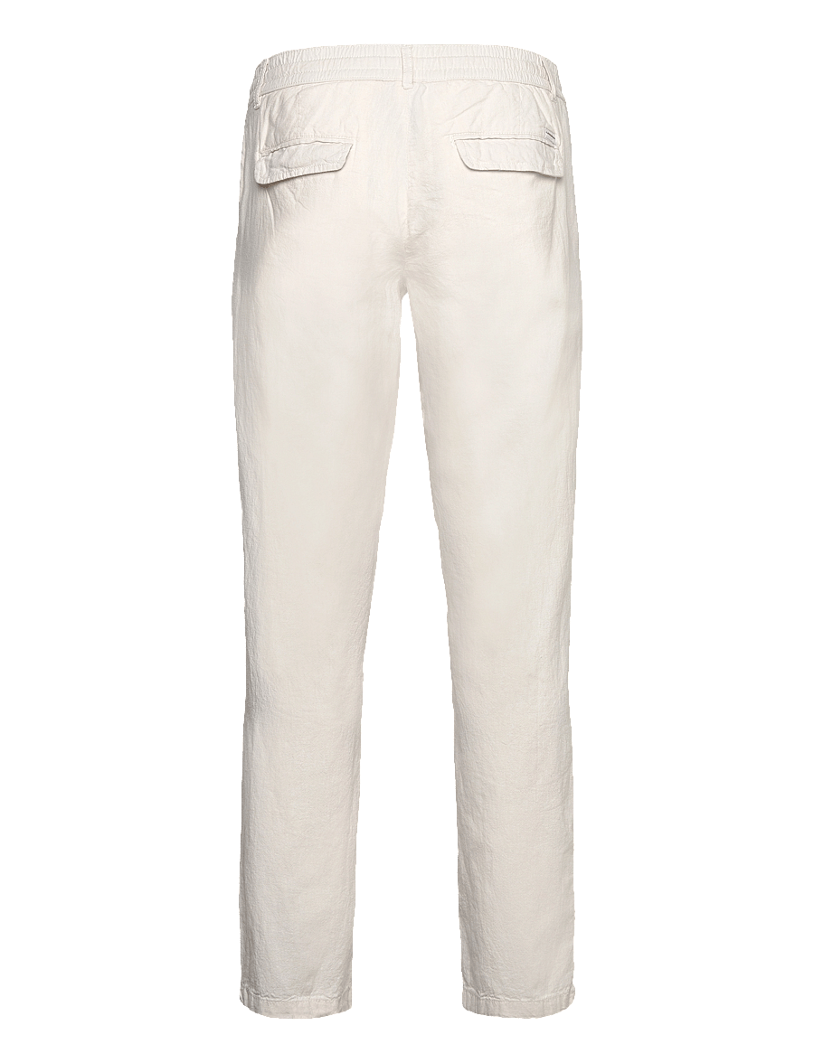 Lindbergh - Linen pants - kollektioner - white - 2